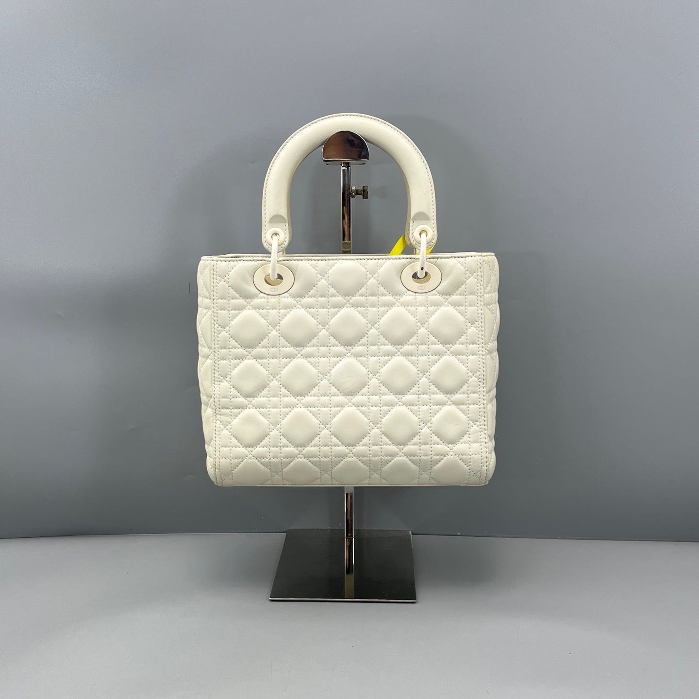 Dior - Lady Dior - Matte Calfskin Leather - White - (medium)