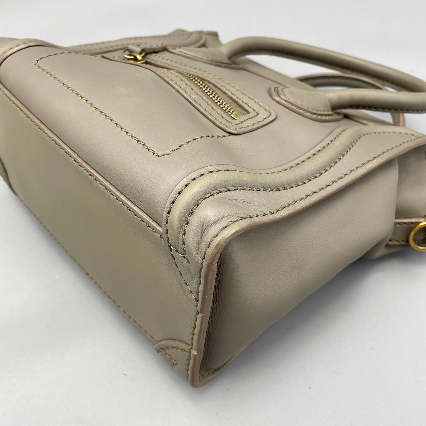 Celine - Luggage Nano - Calfskin leather - Grey - (mini)