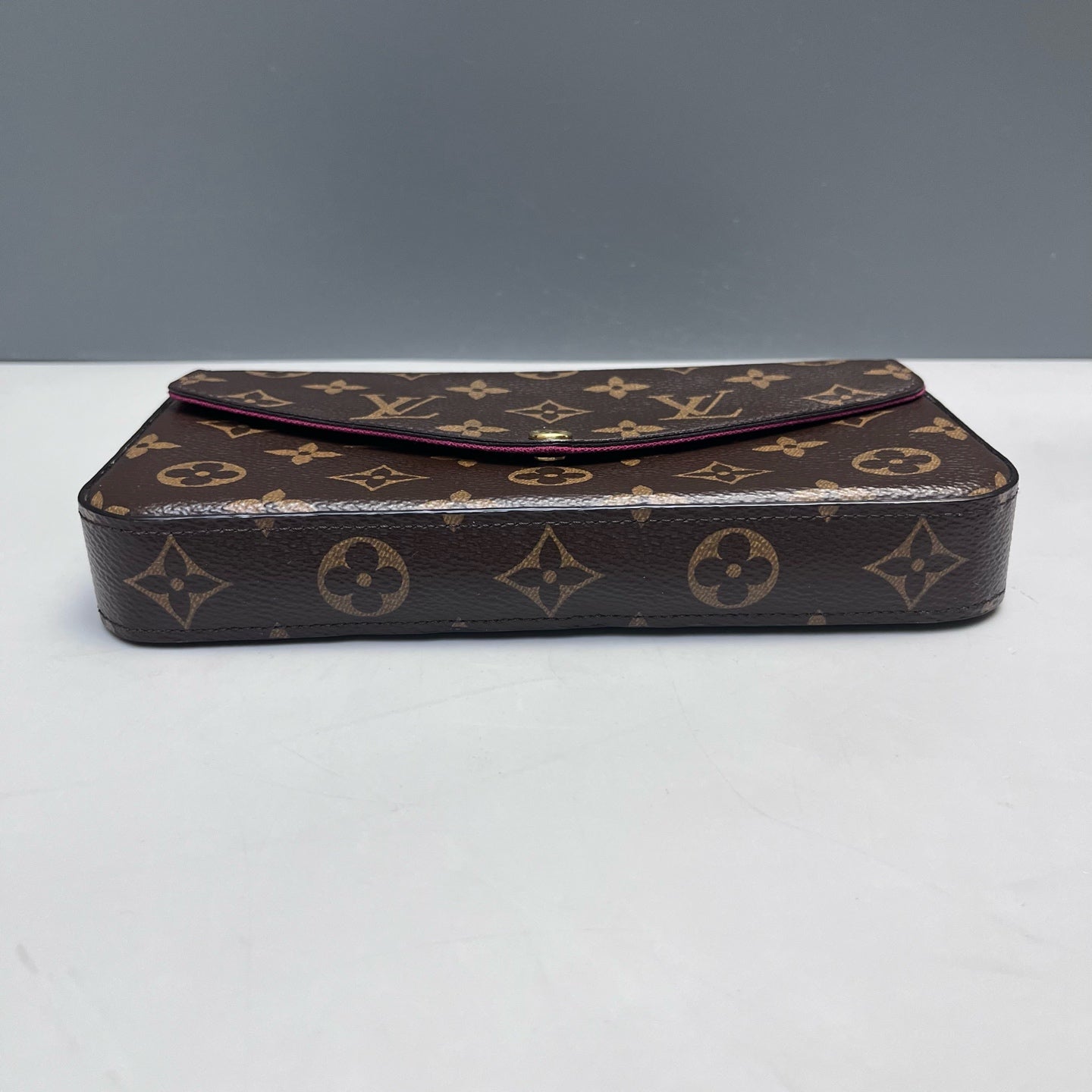 Louis Vuitton - Pochette Félicie - Monogram coated canvas with leather trim - Brown - (mini)