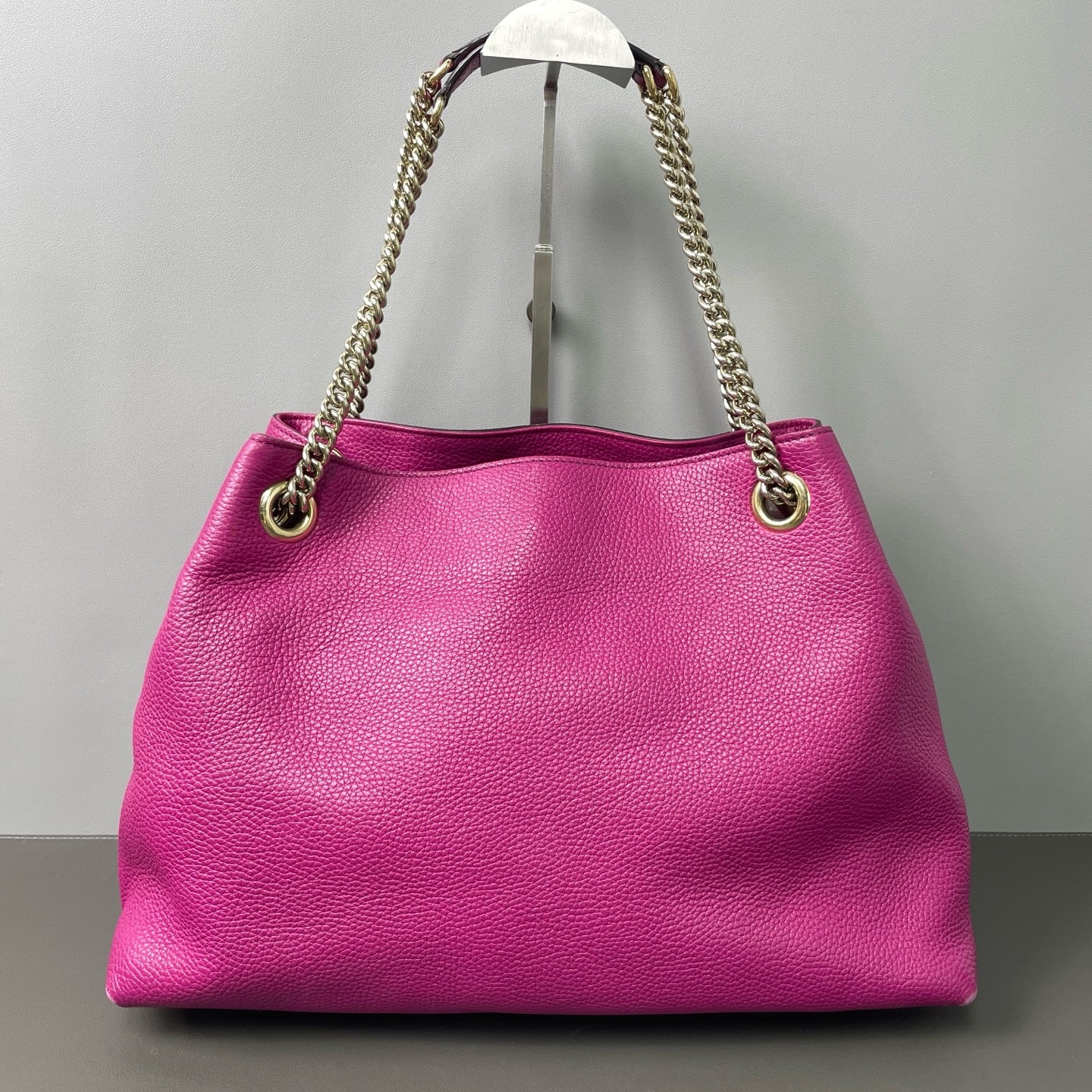 Gucci - Soho Chain Shoulder Bag - Grained leather - Pink - (Large)