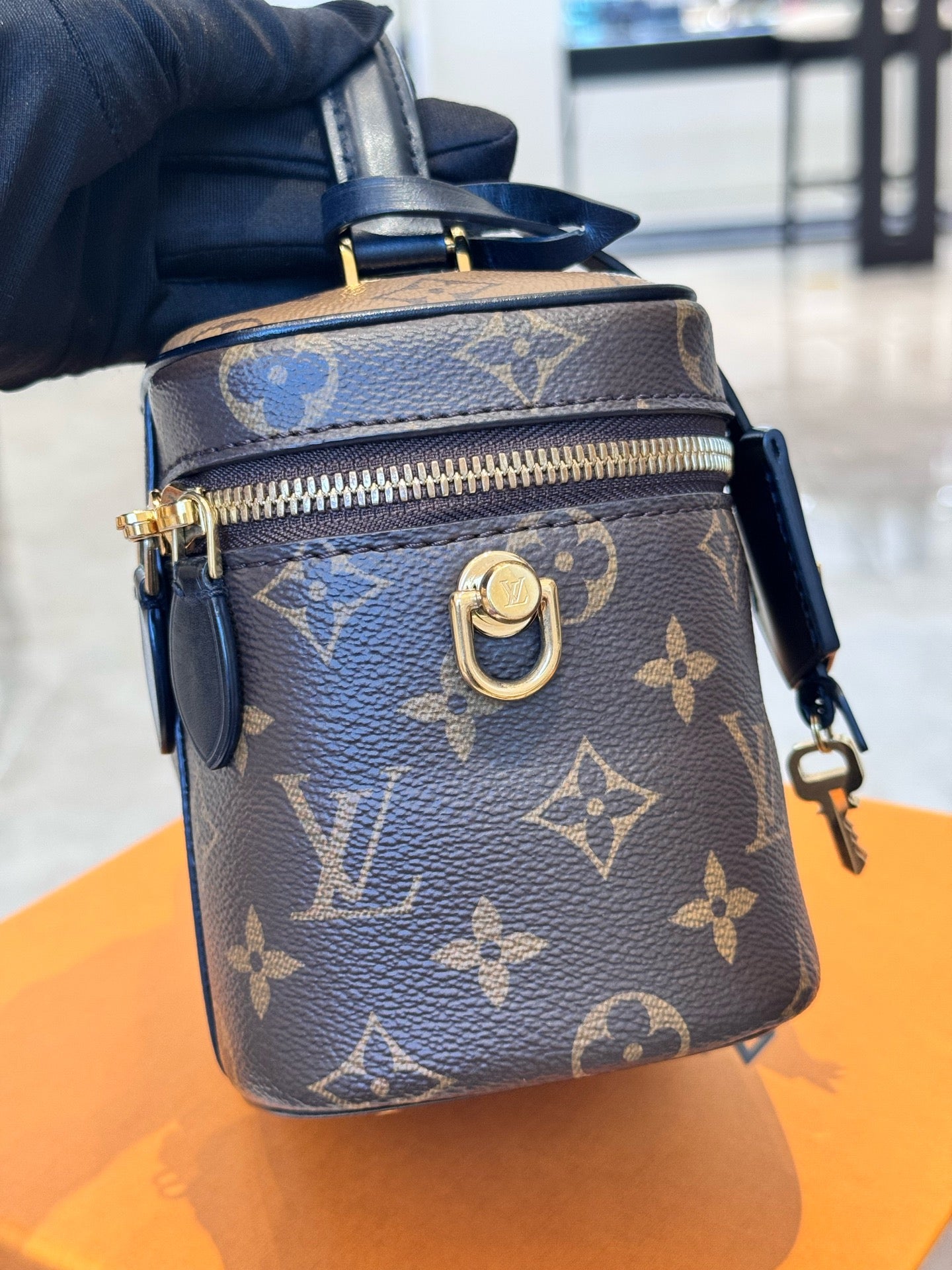 Louis Vuitton - Cosmetic Box Bag - Monogram coated canvas with leather trim - Brown - (mini)