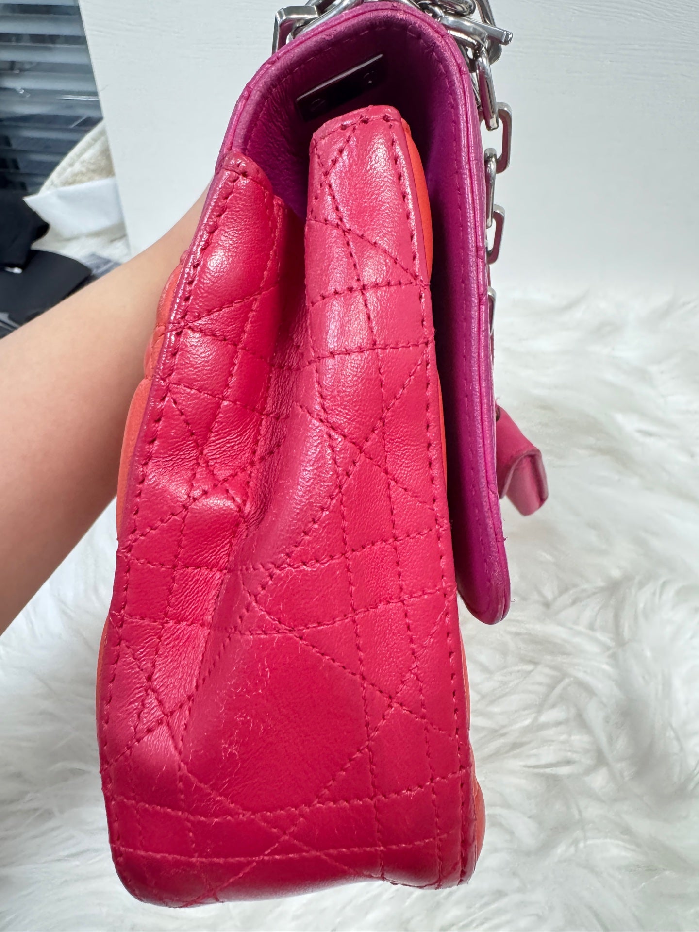Dior - Diorama Flap Bag - Lambskin leather - Multicolour - (small)