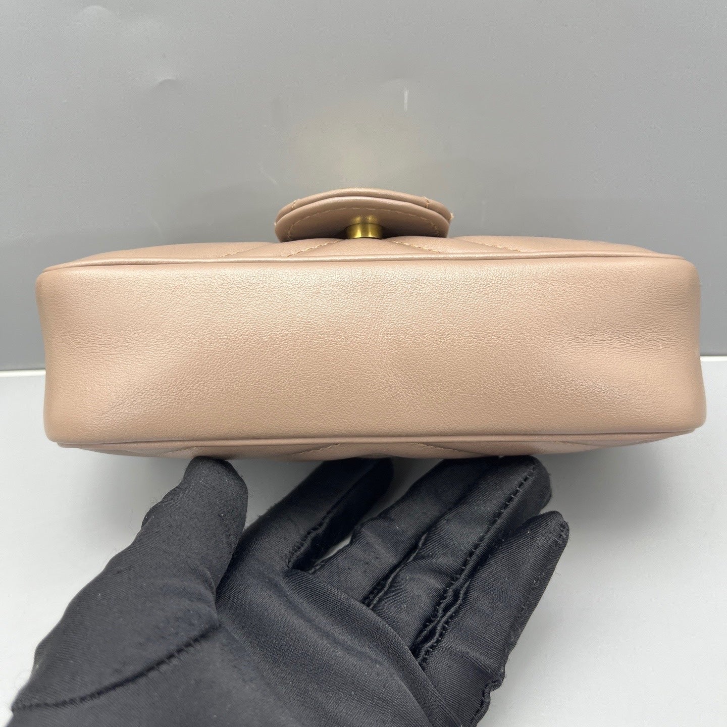 Gucci - GG Marmont Super Mini Bag - Leather - Beige - (mini)