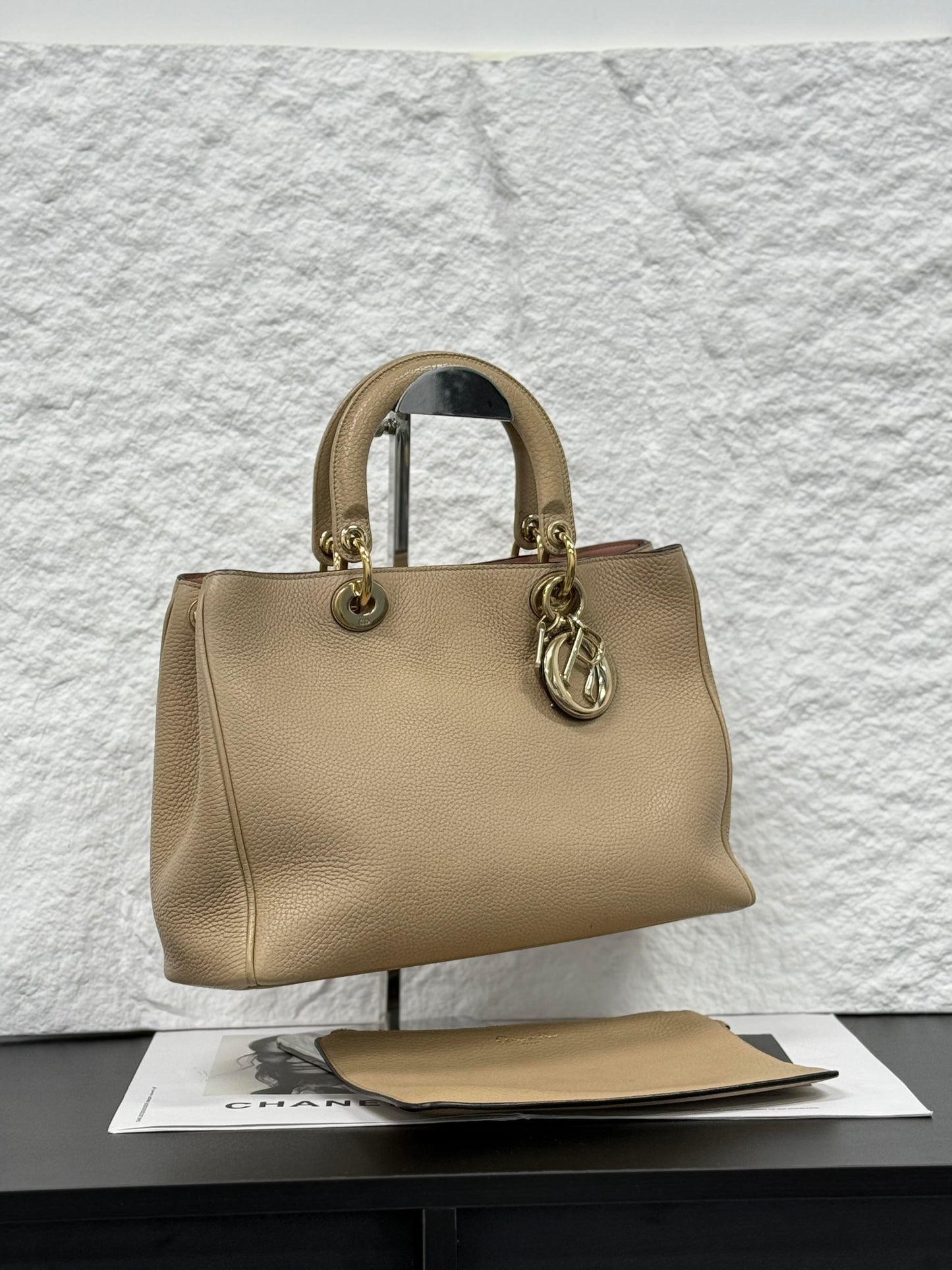 Dior - VIP Tote - Grained leather - Beige - (Medium)