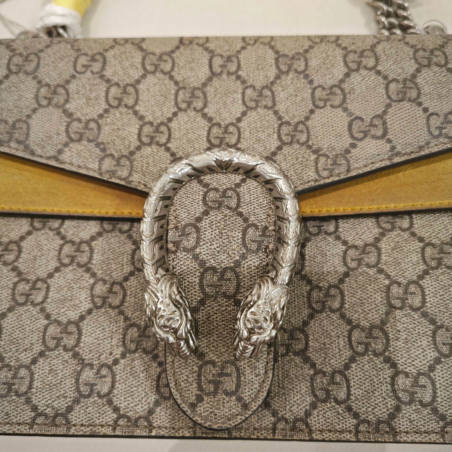 Gucci - Dionysus Medium - GG Supreme canvas with suede and leather trim - Beige - (medium)