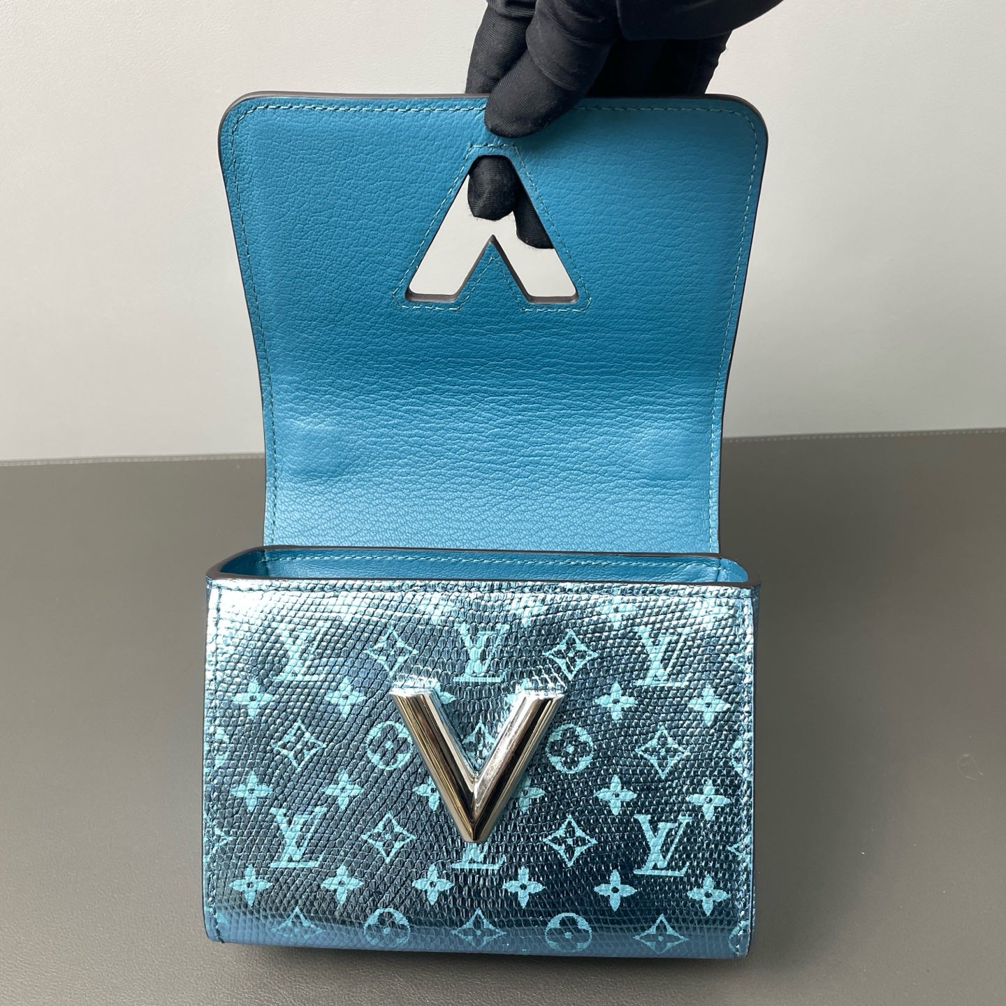 Louis Vuitton - Mini Twist Bag - Lizard leather - Blue - (mini)