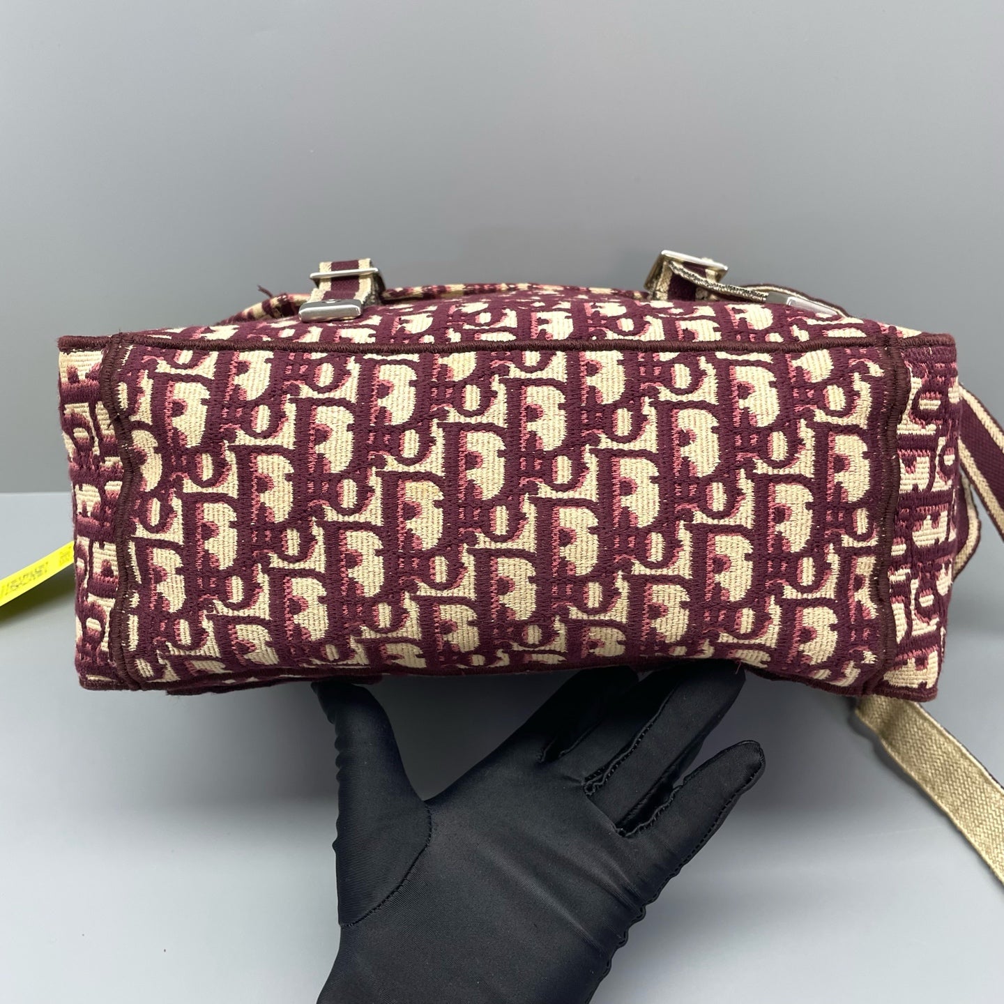 Dior - Camp Messenger Bag - Jacquard canvas - Burgundy - (medium)
