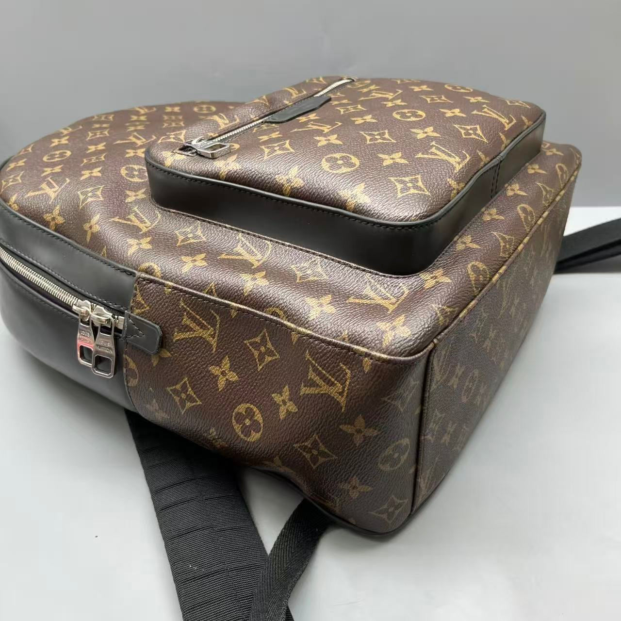 Louis Vuitton - Josh Backpack - Monogram coated canvas with leather trim - Brown - (large)