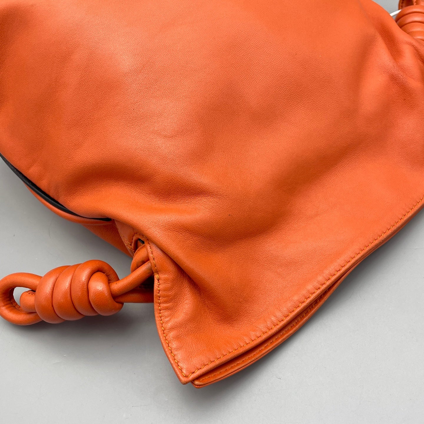 Loewe - Flamenco Pouch Small - Calfskin leather - Orange - (small)