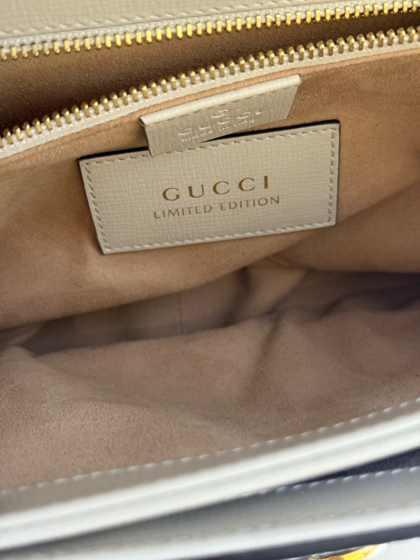 Gucci - 1955 Horsebit Shoulder Bag - White leather with python snakeskin trim - White - (Medium)
