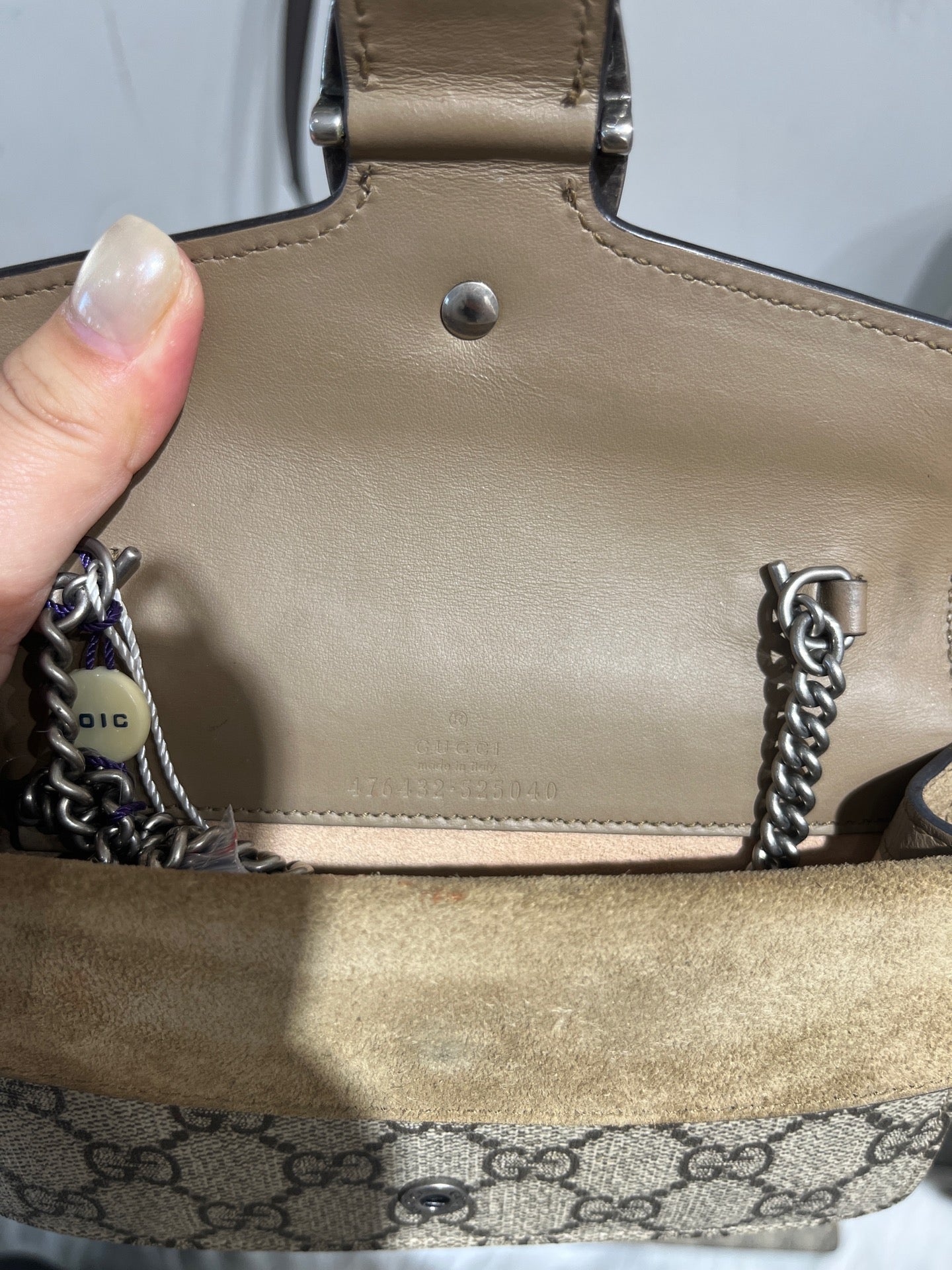 Gucci - Dionysus Mini - GG Supreme canvas with leather trim - Beige - (mini)
