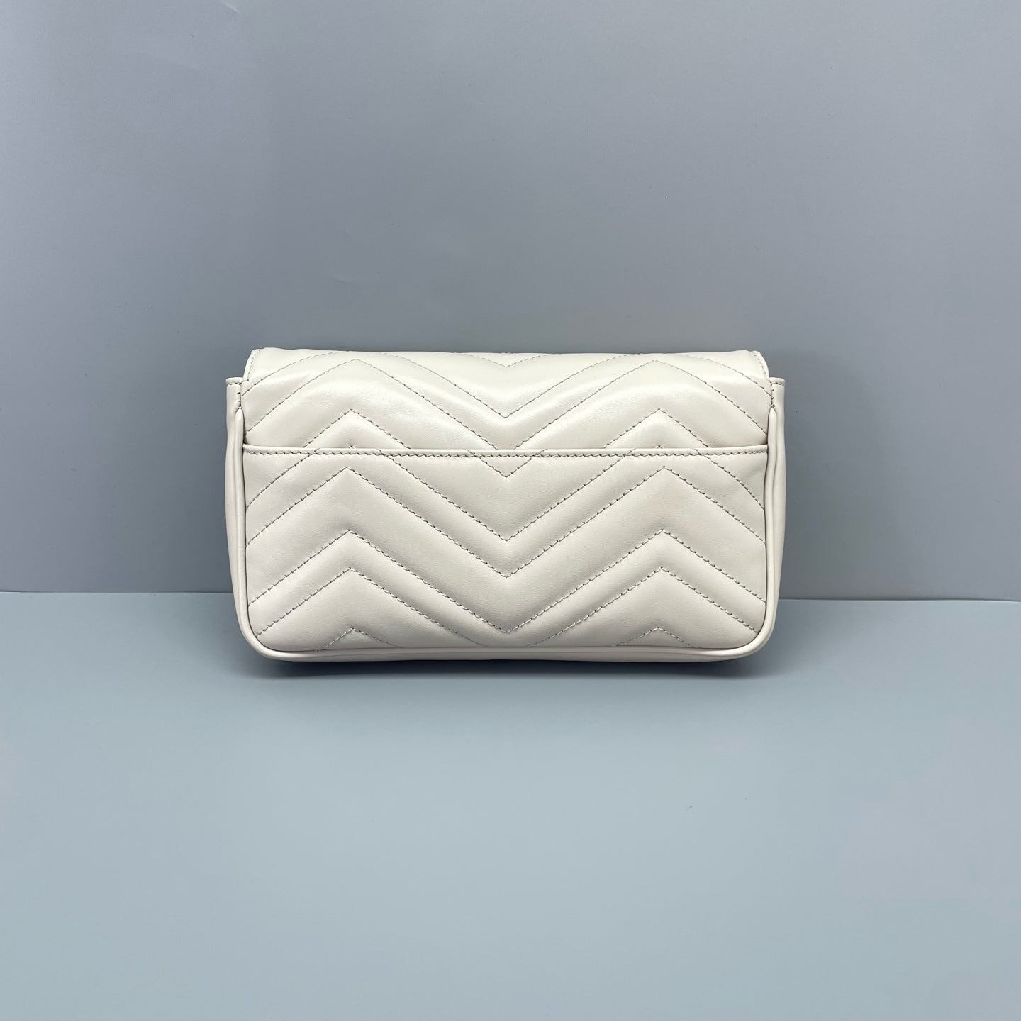 Gucci - GG Marmont Wallet on Chain - Leather - White - (mini)