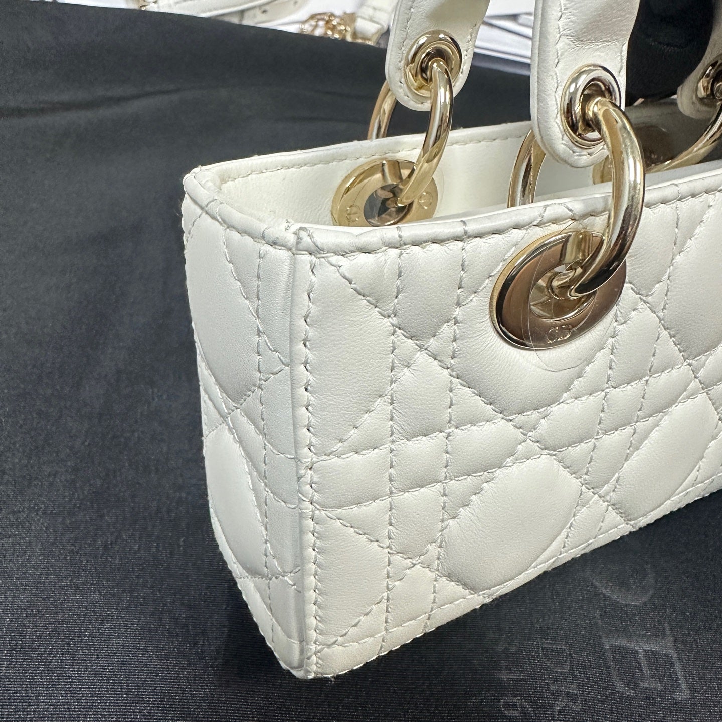 Dior - D-Joy Mini Bag - Leather - White - (mini)