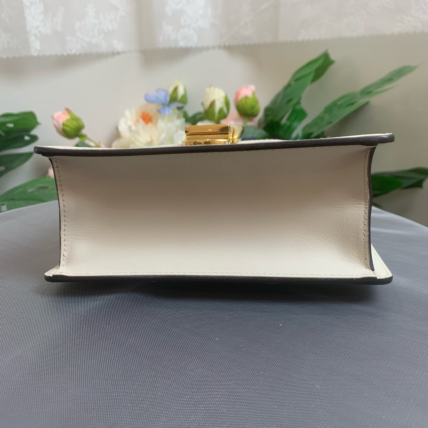 Gucci - Sylvie Small - Leather - Beige - (small)