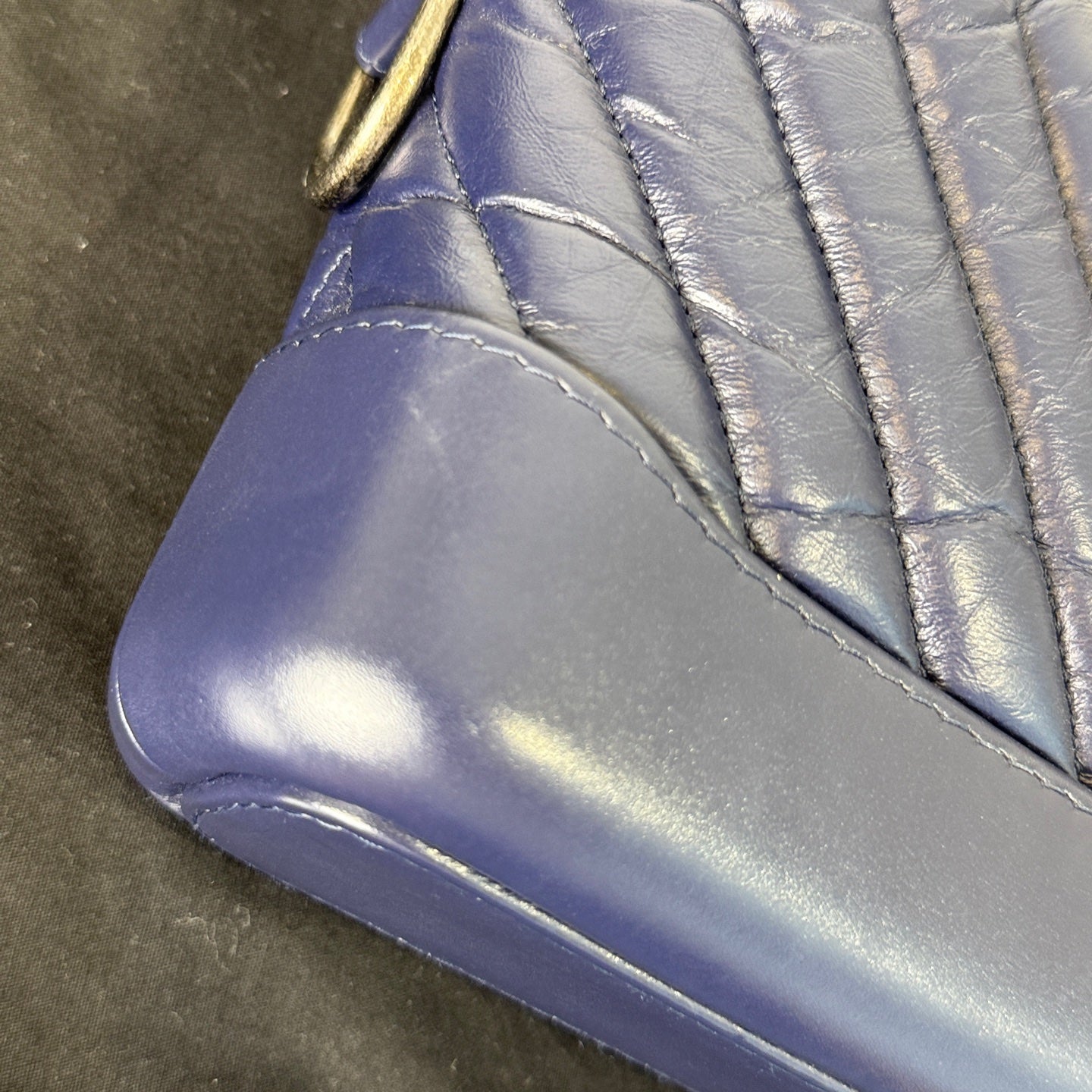 Chanel - Gabrielle Hobo Small - Aged calfskin leather - Navy - (small)