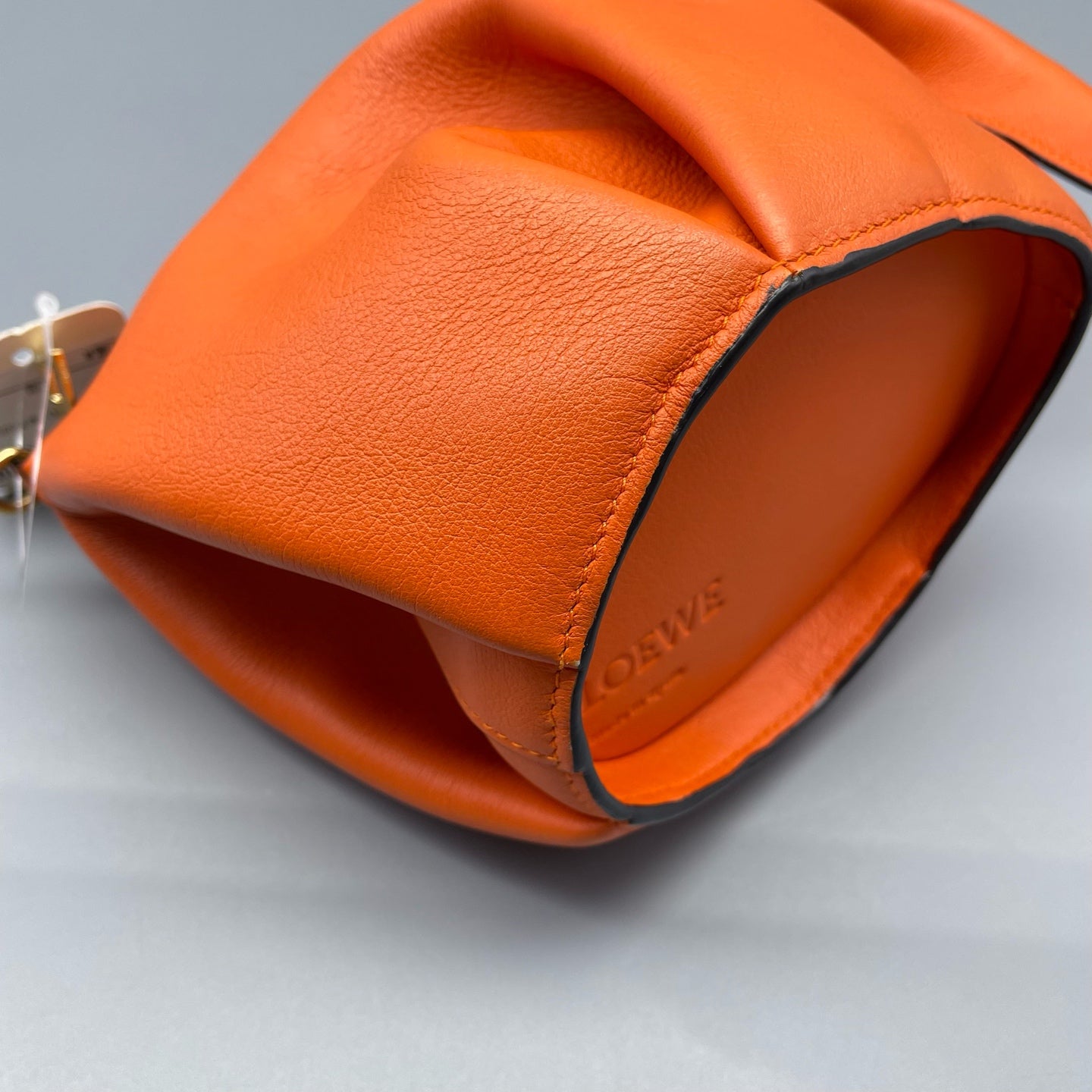 Loewe - Elephant Bag - Pebbled calfskin leather - Orange - (mini)