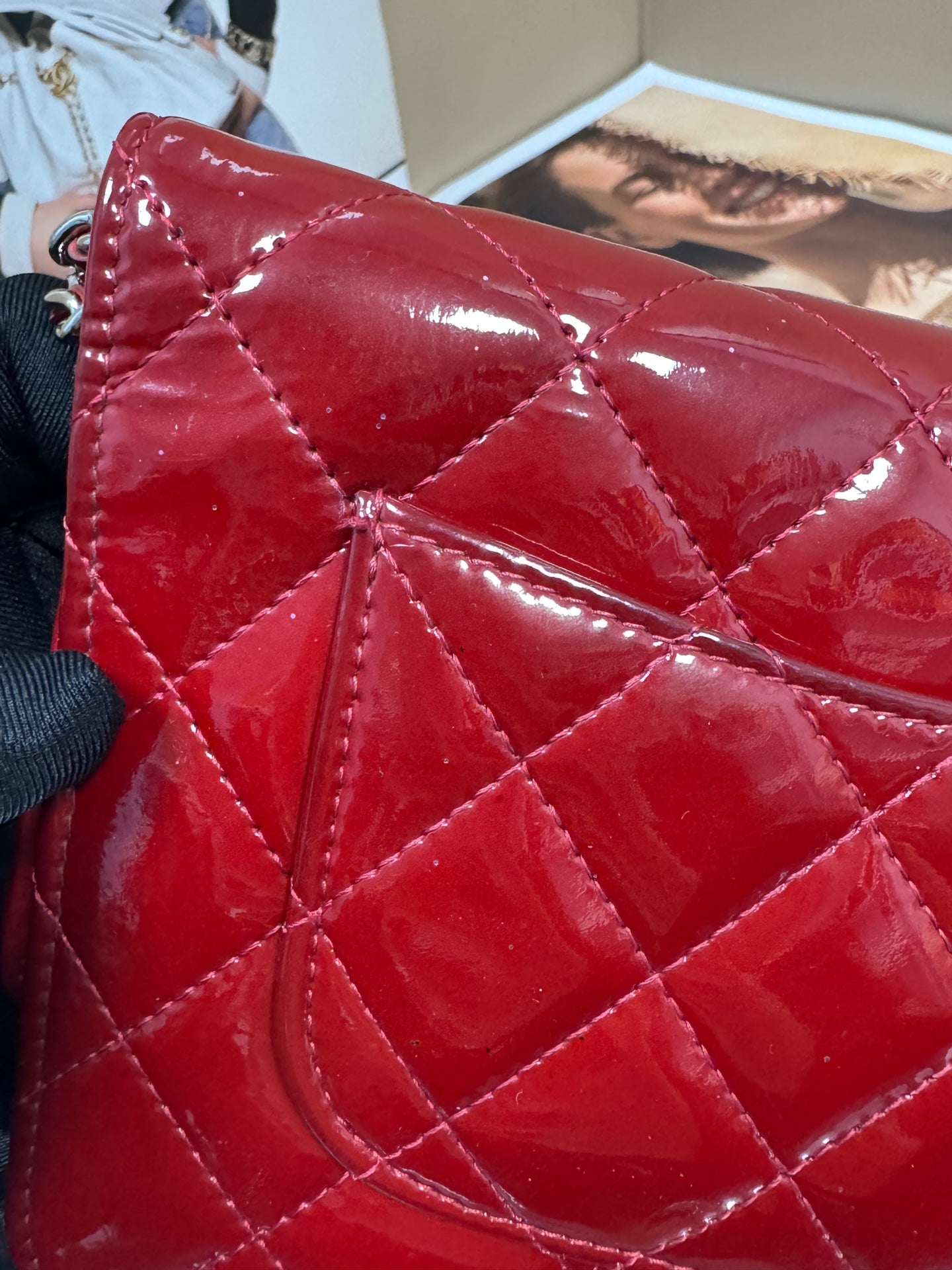 Chanel - Wallet on Chain (WOC) - Patent leather - Red - (mini)