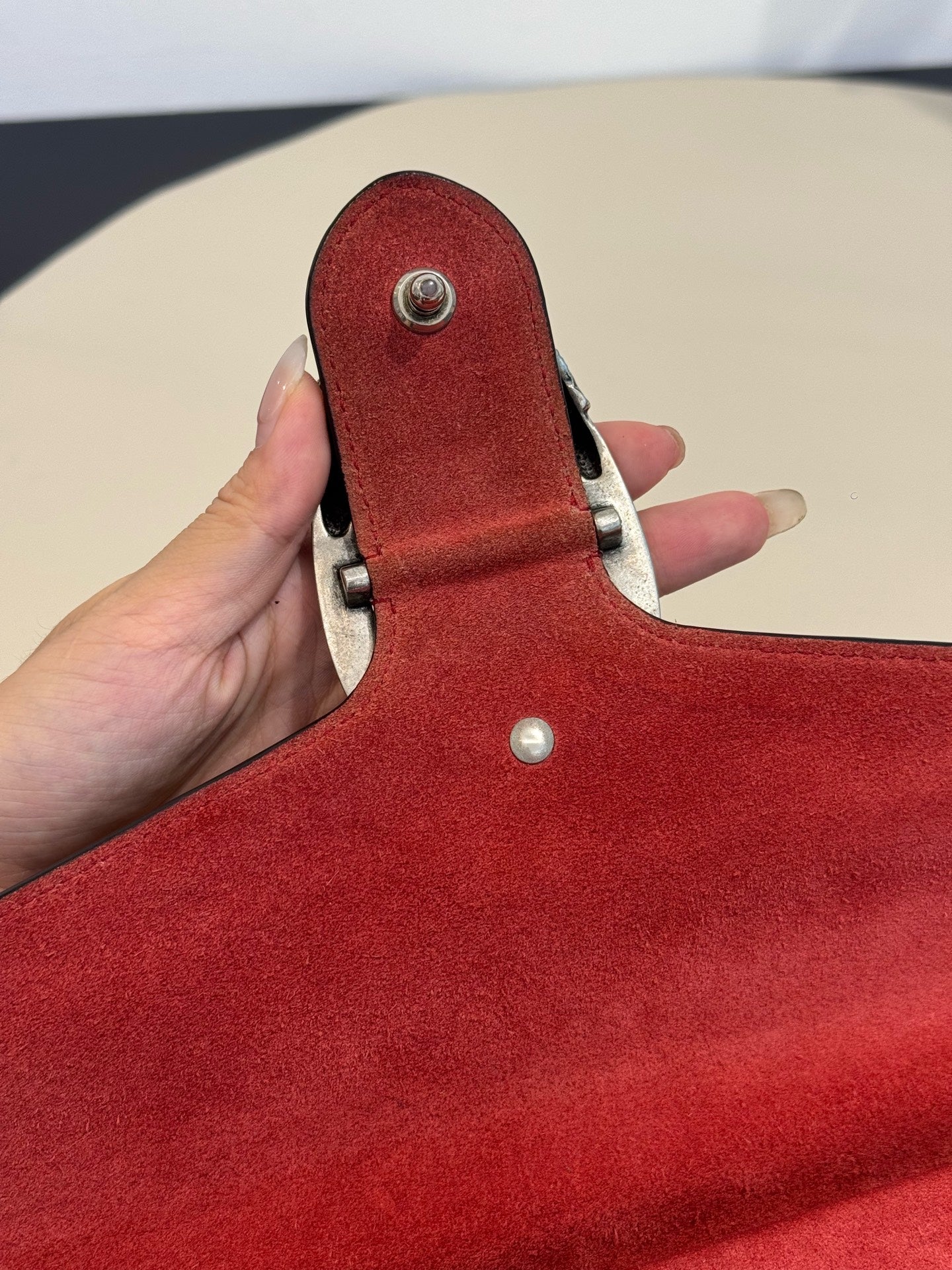 Gucci - Dionysus Medium Shoulder Bag - GG Supreme canvas and suede - Beige with Red accents - (Medium)