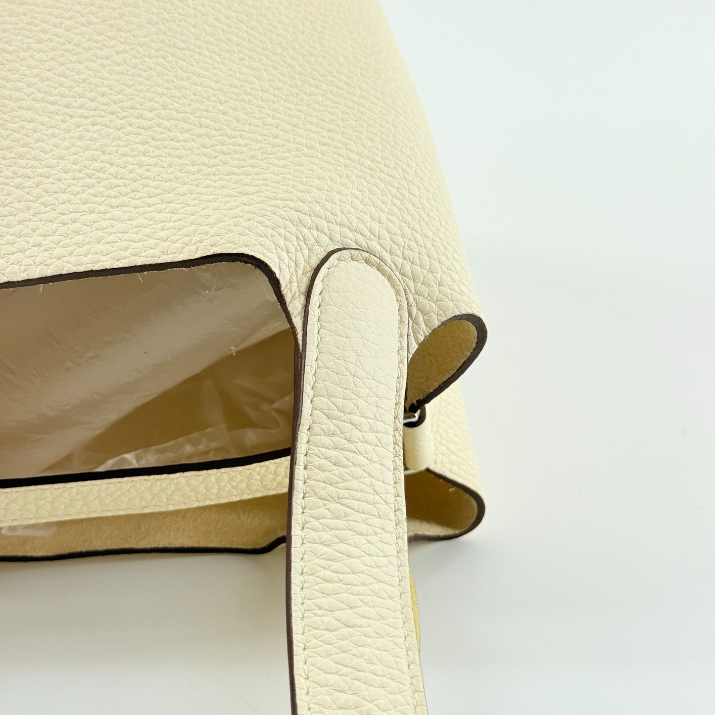 Hermès - Picotin Lock 18 - Clemence leather - Creamy White with Yellow accents - (mini)