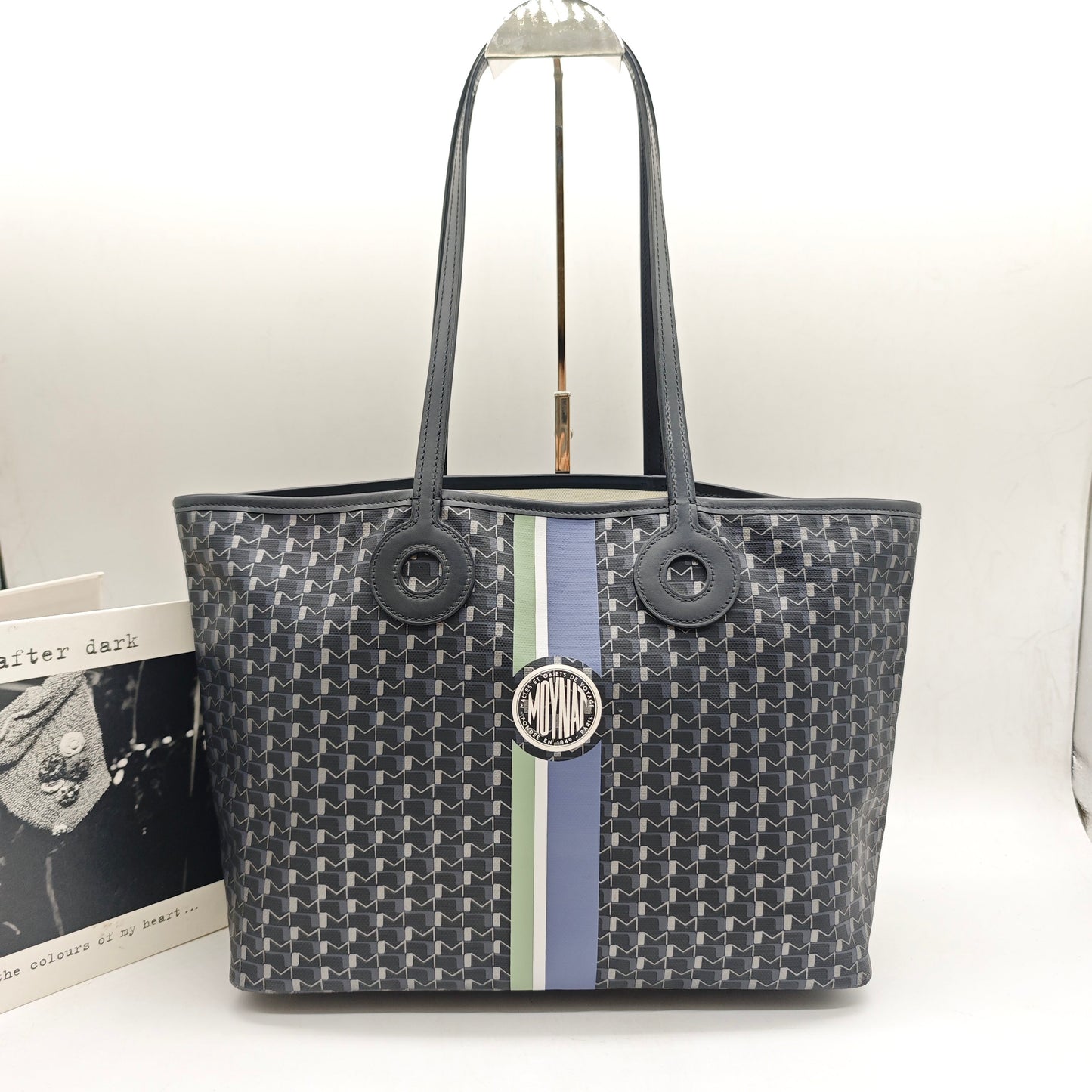 Moynat - Oh! Tote - Coated canvas with leather trim - Black - (Medium)