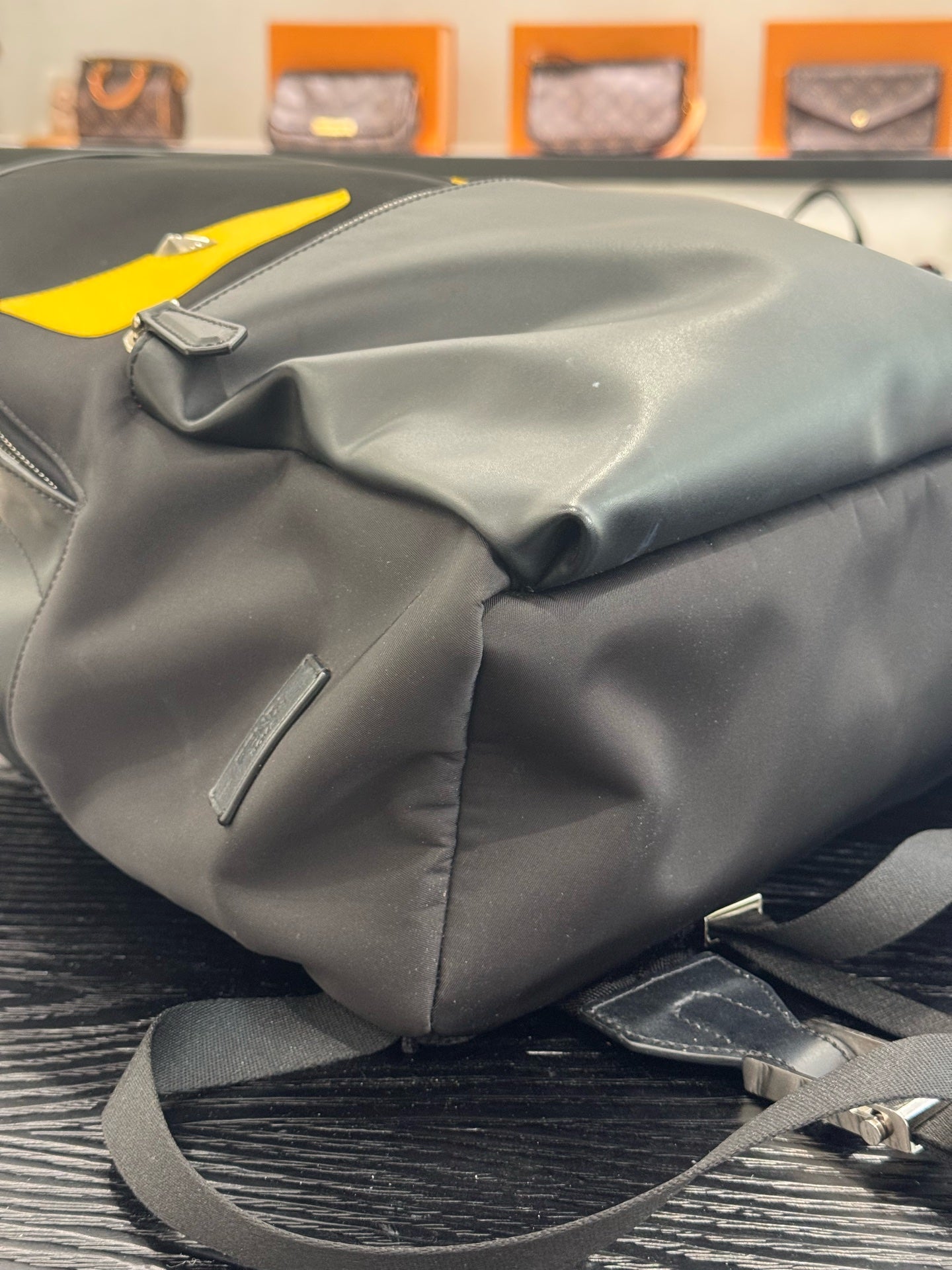 Fendi - Monster Eyes Backpack - Polyamide and Leather - Black - (Medium)
