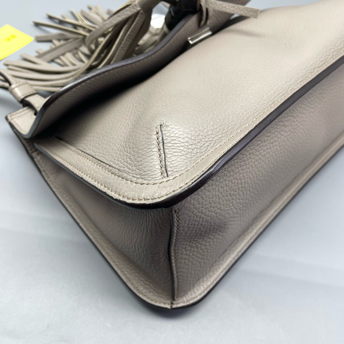 Gucci - Bamboo Tassel Shoulder Bag - Leather - Grey - (medium)