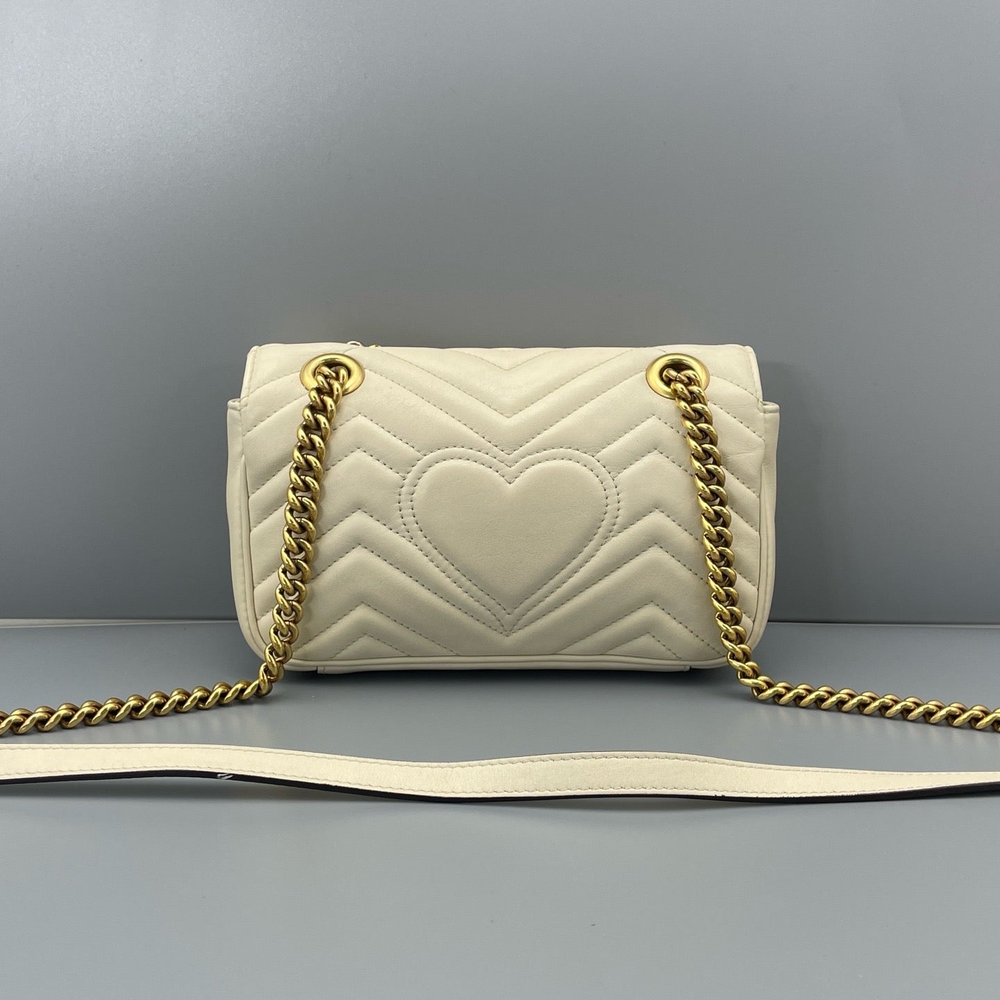 Gucci - Marmont Matelassé Mini - Leather - White - (mini)