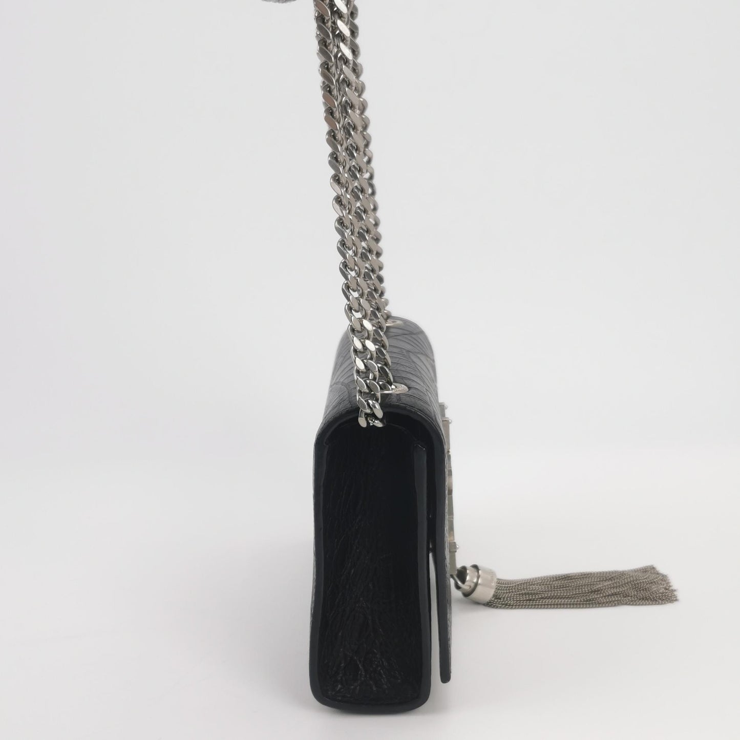 Saint Laurent - MONOGRAM KATE Tassel Handbag - Leather - Black - (mini)