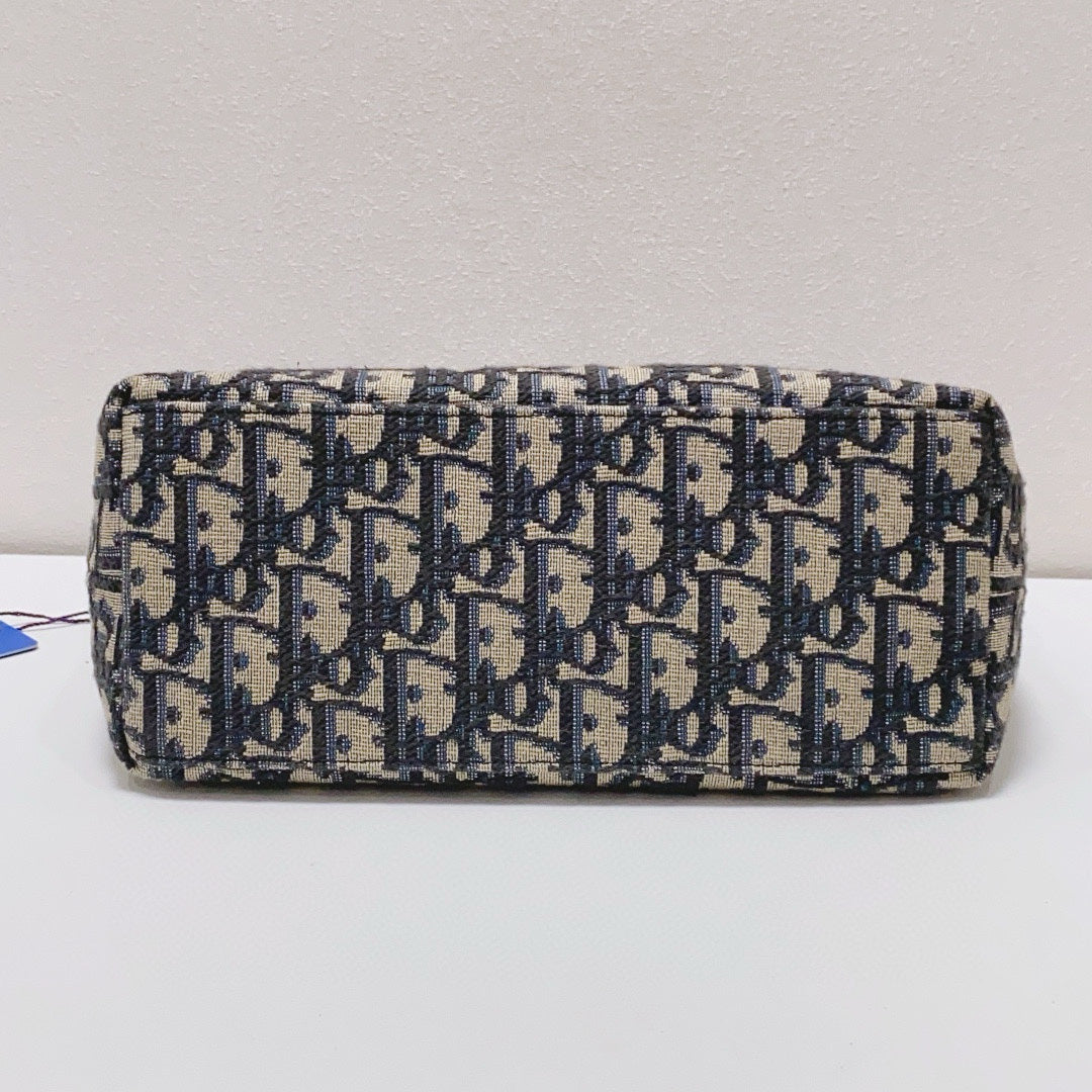 Dior - TravelNomad - Embroidered canvas and leather - Beige and Navy - (Medium)