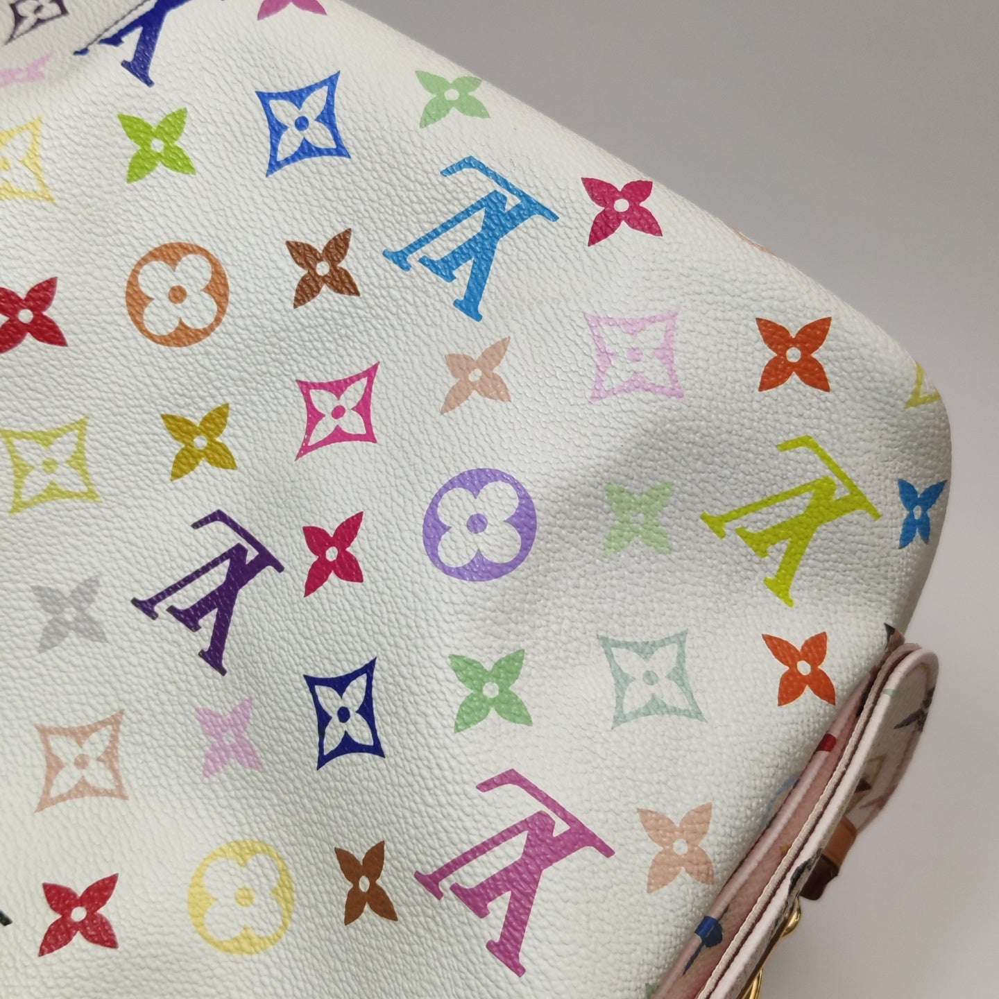 Louis Vuitton - Petit Noé Monogram Multicolore M42229 - Monogram Multicolore Canvas and Vachetta Leather - White with multicolour monogram - (medium)