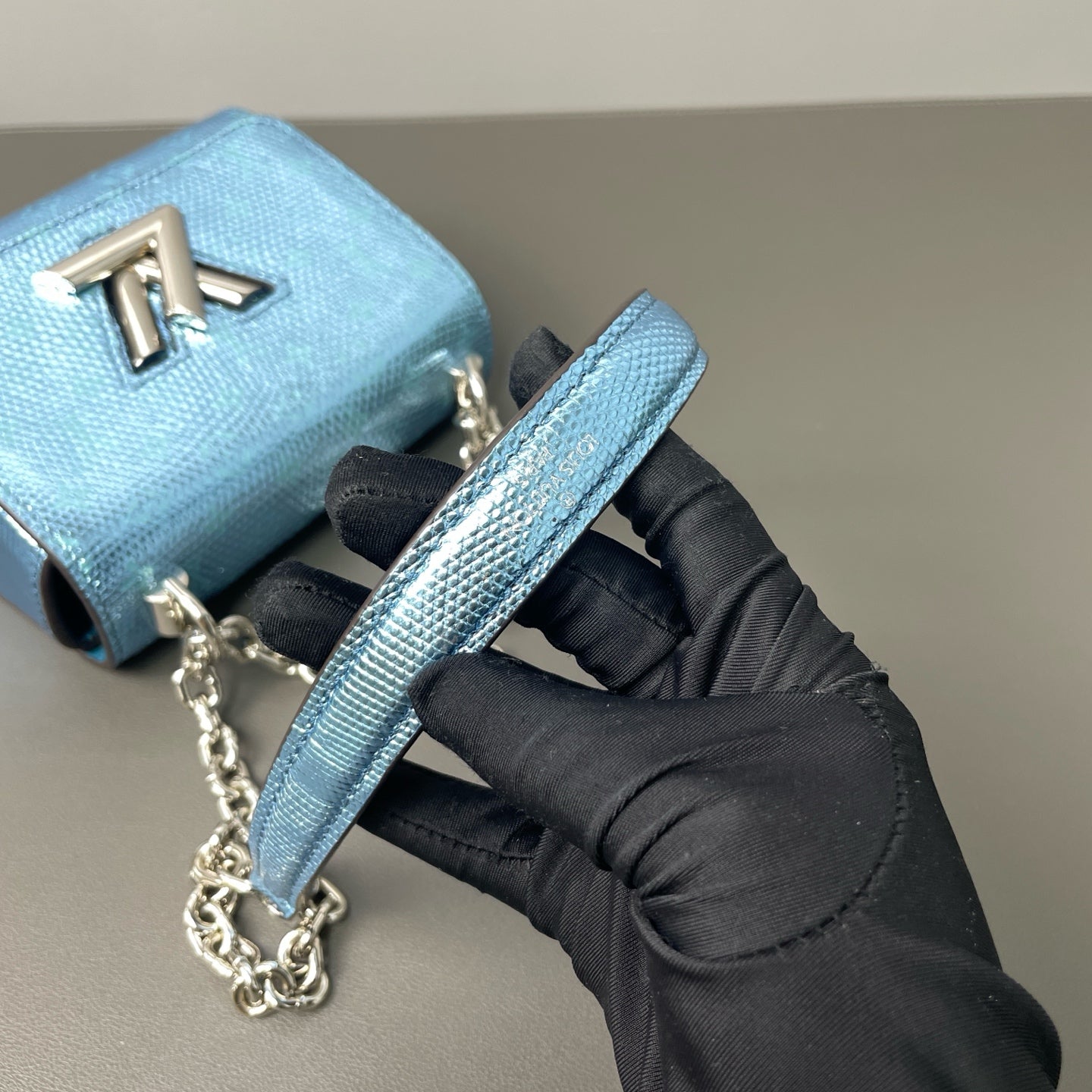 Louis Vuitton - Mini Twist Bag - Lizard leather - Blue - (mini)