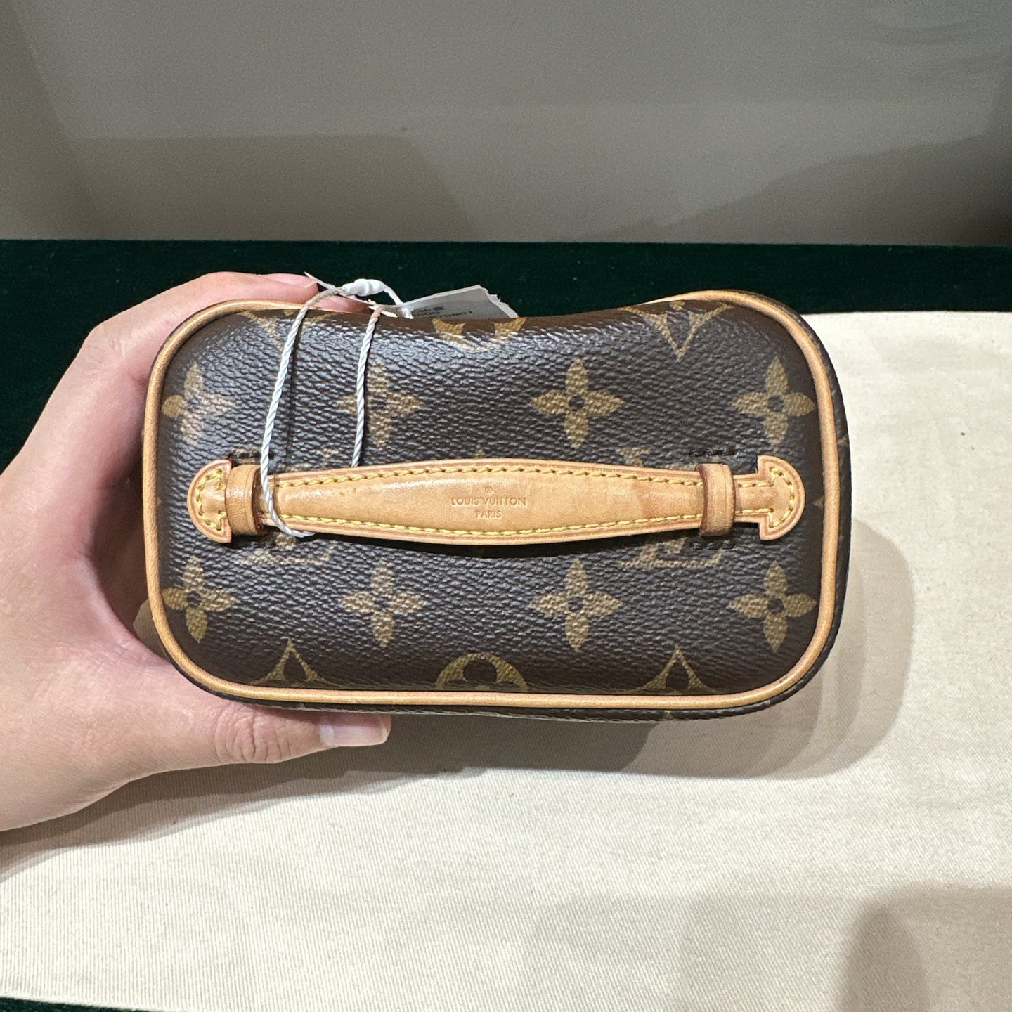 Louis Vuitton - Nice Nano - Monogram coated canvas with Vachetta leather trim and gold-tone hardware - Brown - (mini)