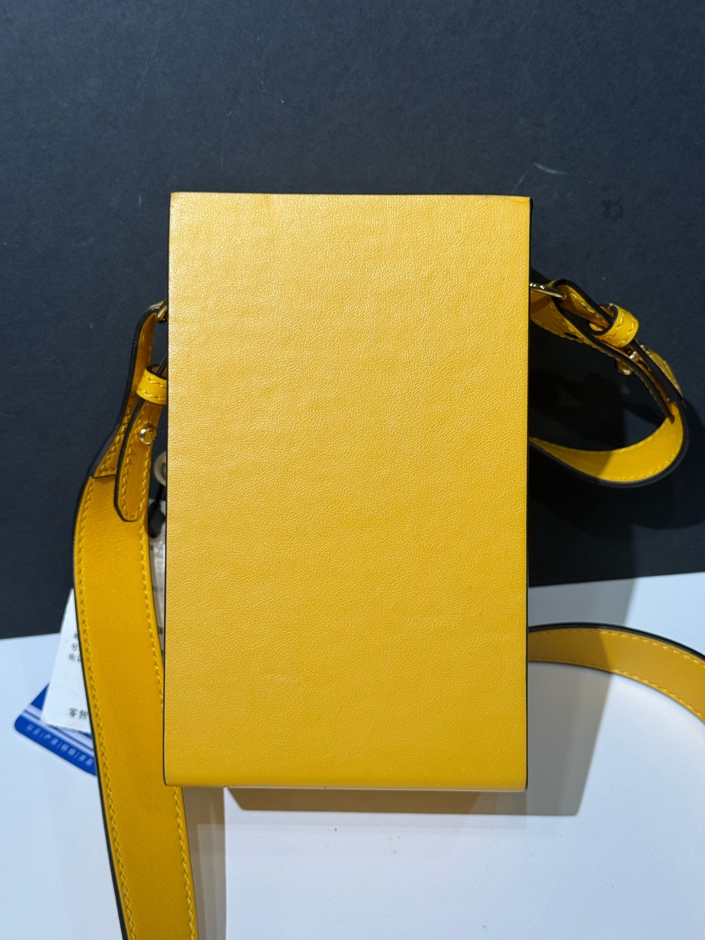 Fendi - Pack Box Bag - Calfskin leather - Yellow - (mini)
