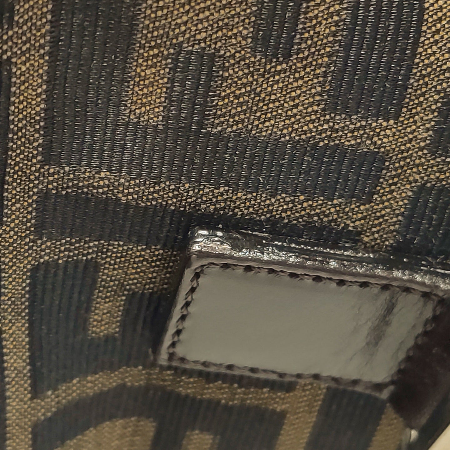 Fendi - Zucca Canvas Tote Bag - Zucca canvas with leather trim - Brown - (small)
