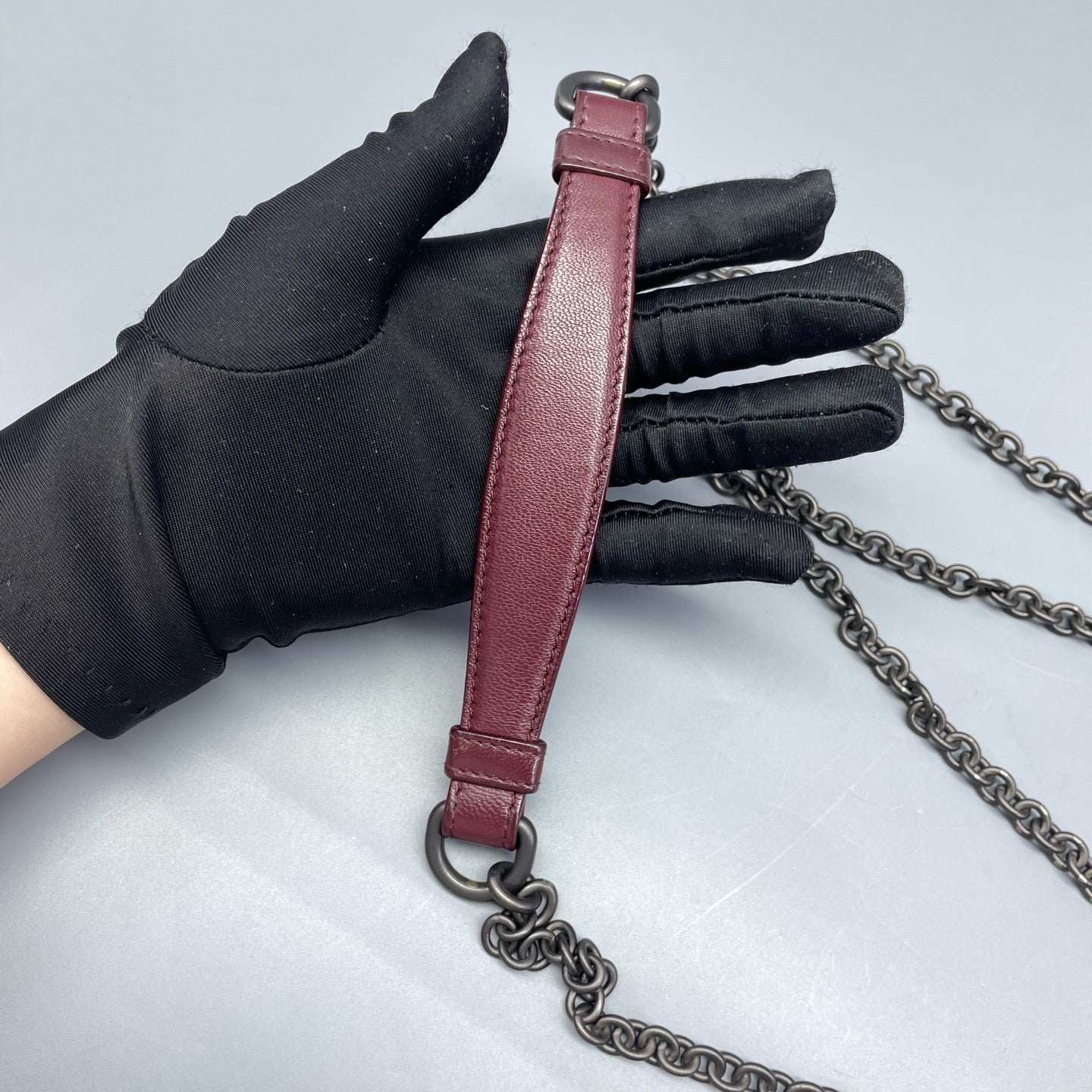 Bottega Veneta - Olympia - Lambskin leather - Burgundy - (Small)