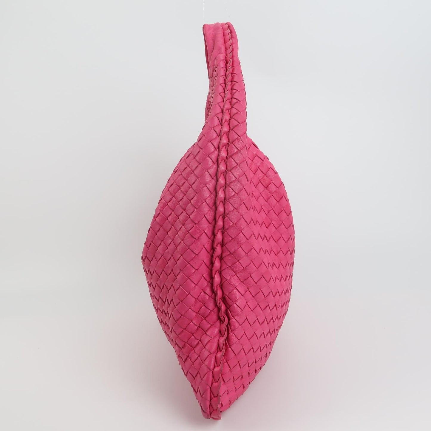 Bottega Veneta - Intrecciato Hobo Bag - Leather - Pink - (Small)