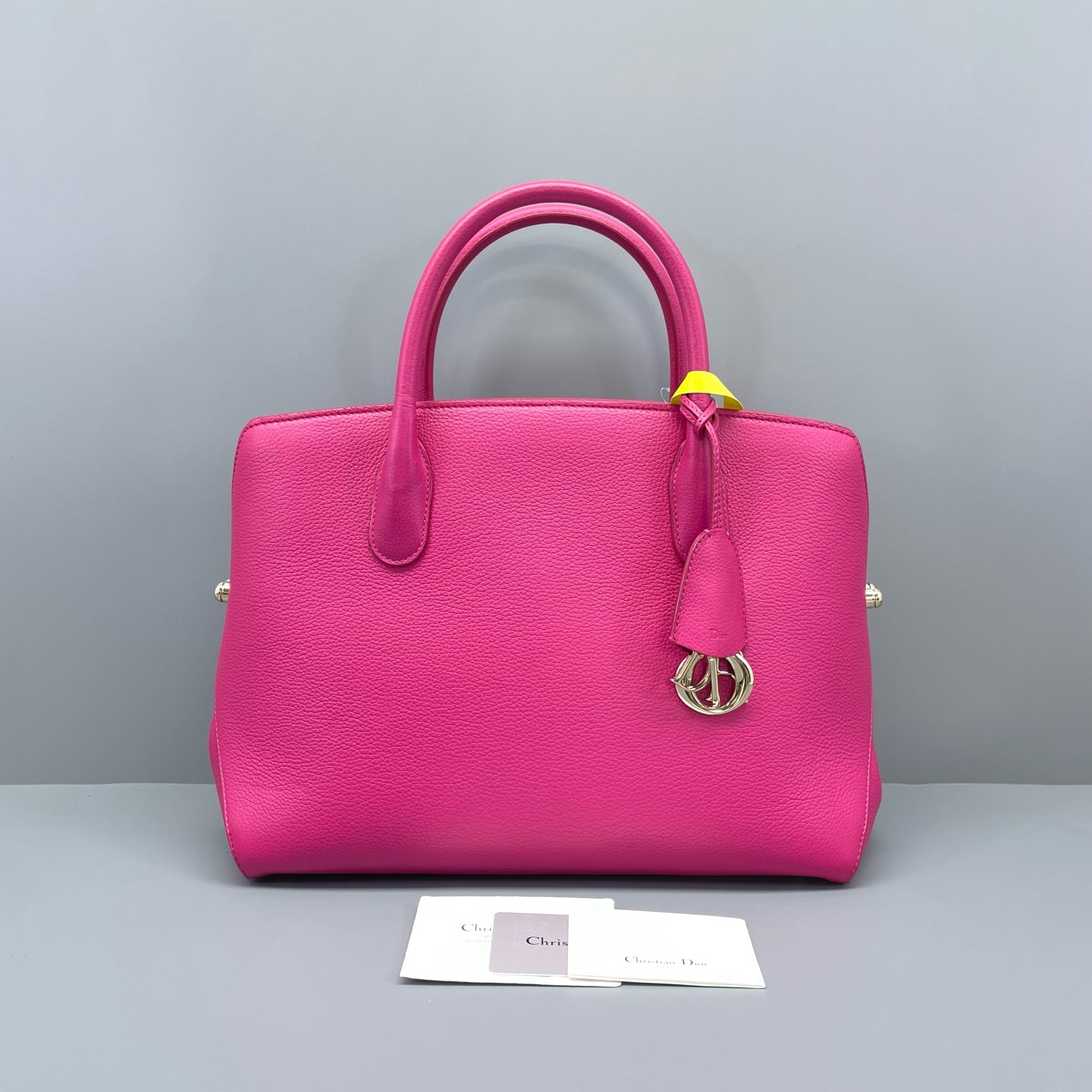 Dior - Tote Bag with DIOR Charms - Pebbled leather - Pink - (Medium)