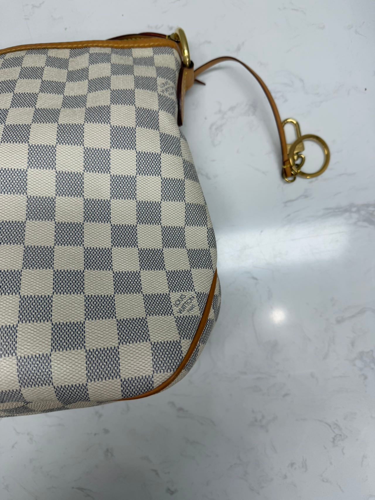 Louis Vuitton - Delightful PM - Damier Azur coated canvas with natural cowhide leather trim - White - (small)