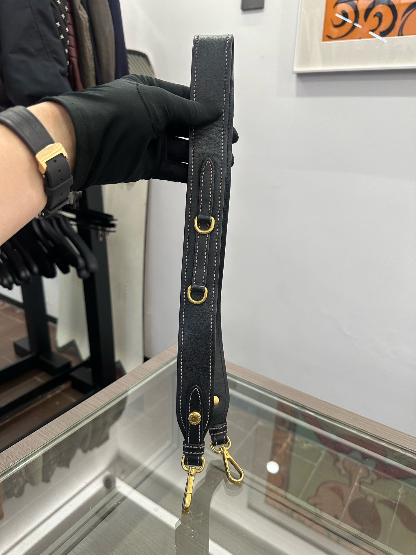 Prada - Saffiano Crossbody Top Handle Bag - Saffiano leather - Black - (Medium)
