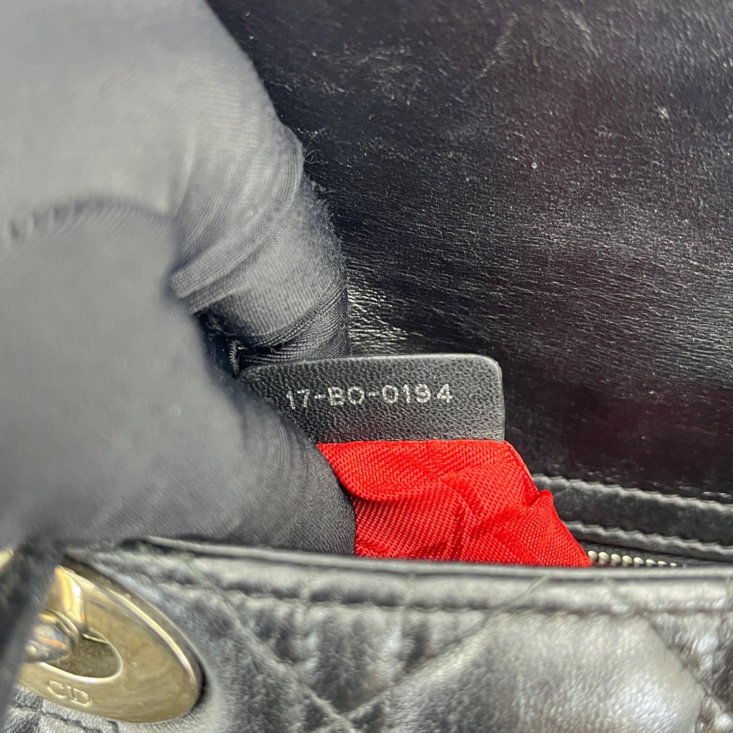 Dior - Lady Dior - Lambskin leather - Black - (mini)