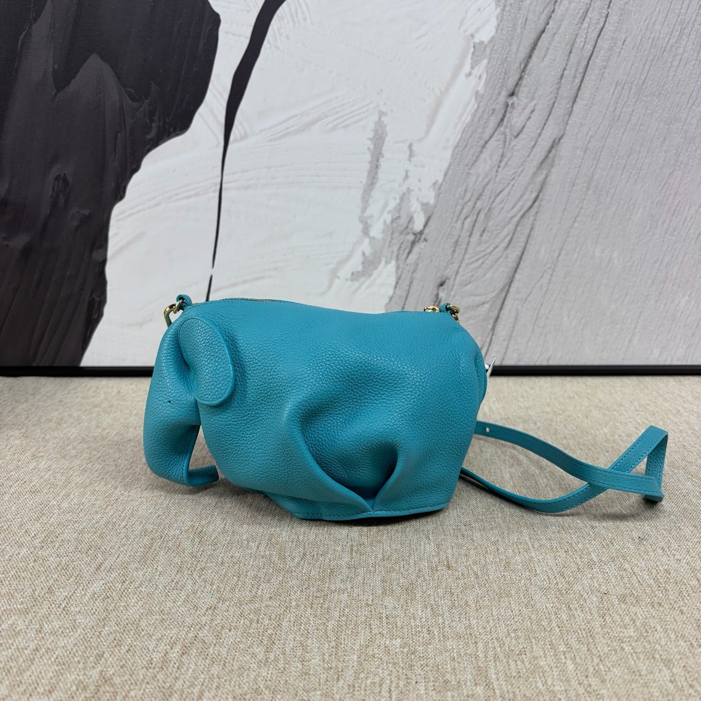 Loewe - Elephant Mini Bag - Grained leather - Blue - (Mini)