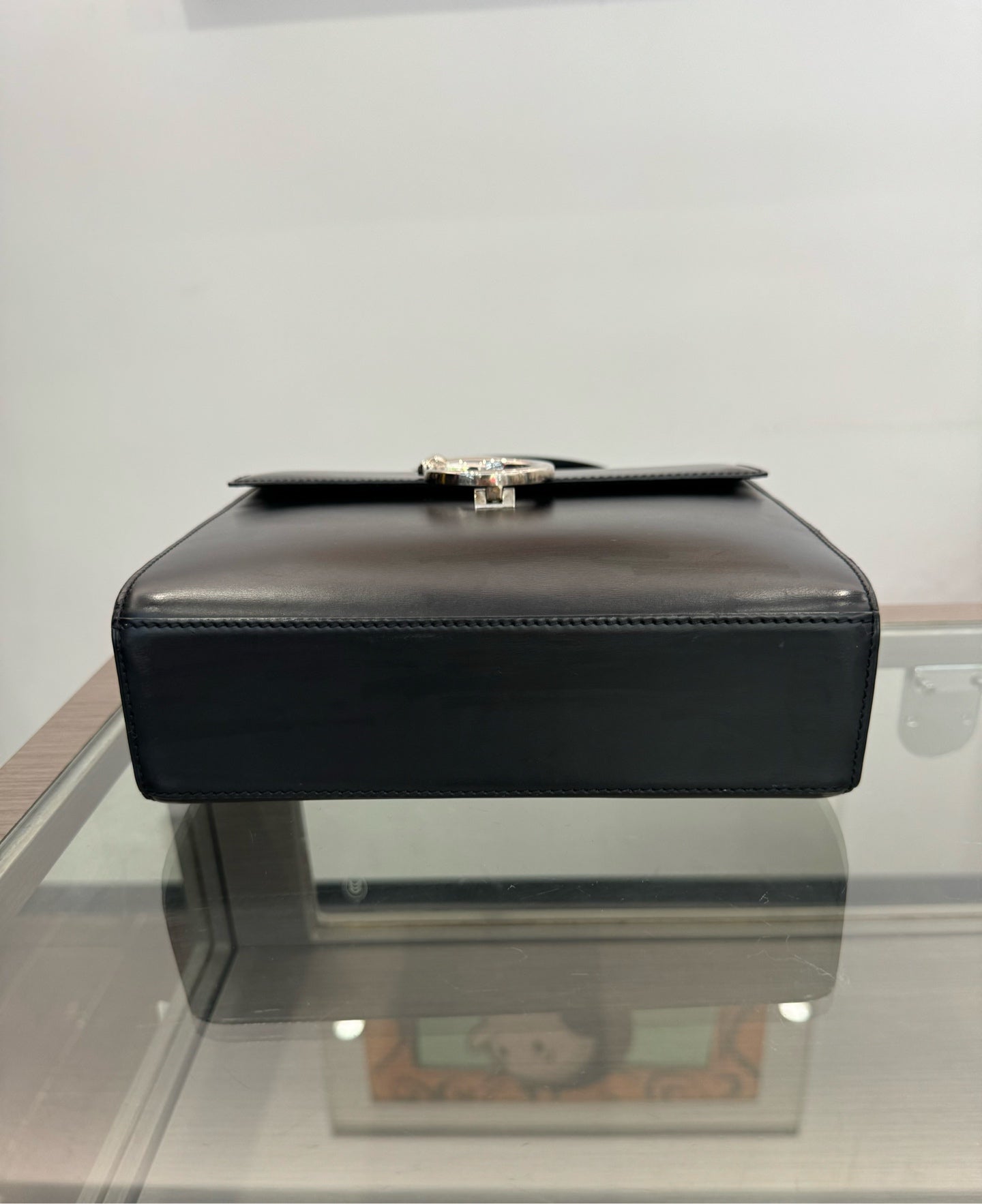 Cartier - Panthère Top Handle Bag - Leather - Black - (small)