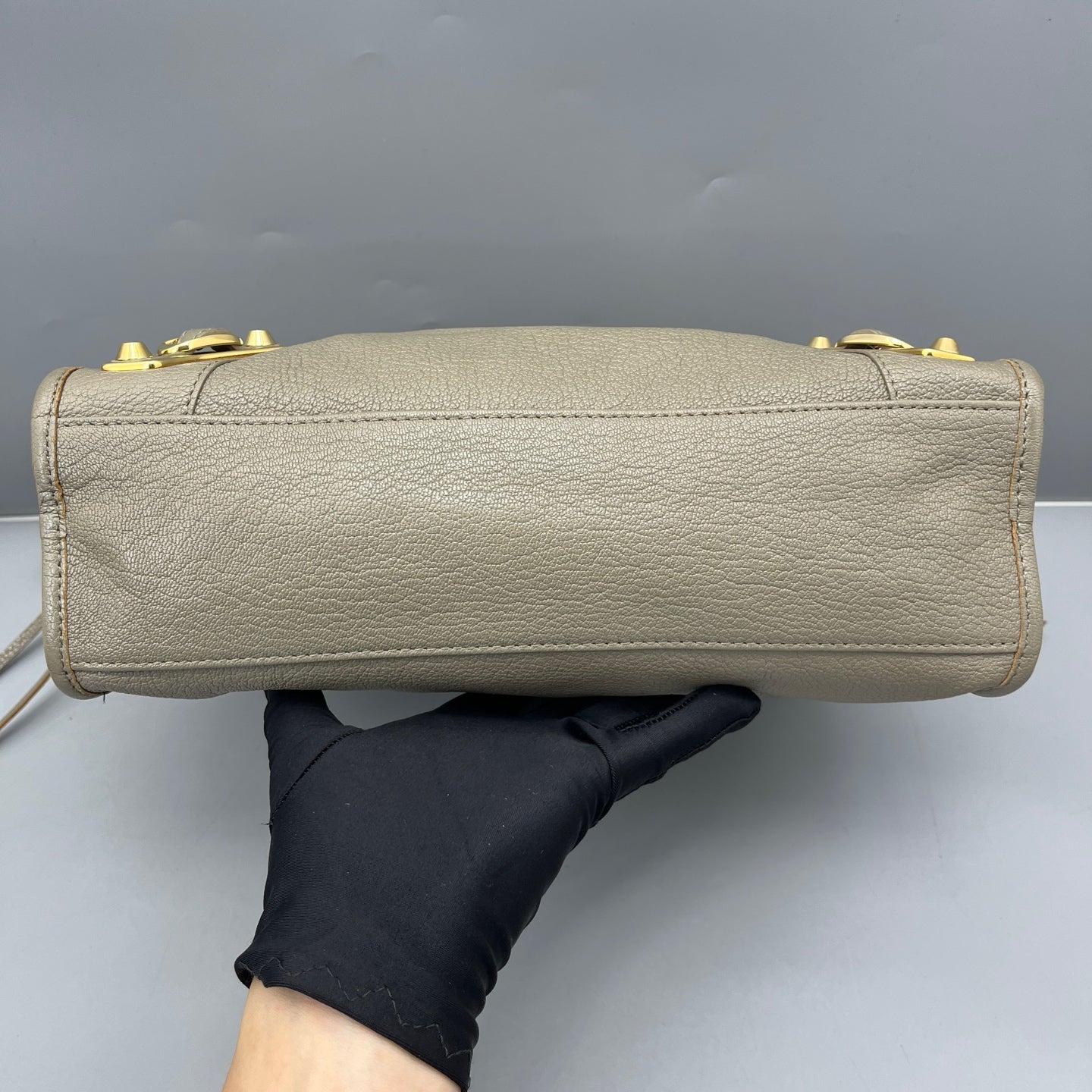 Balenciaga - Mini City - Grained leather - Grey - (mini)