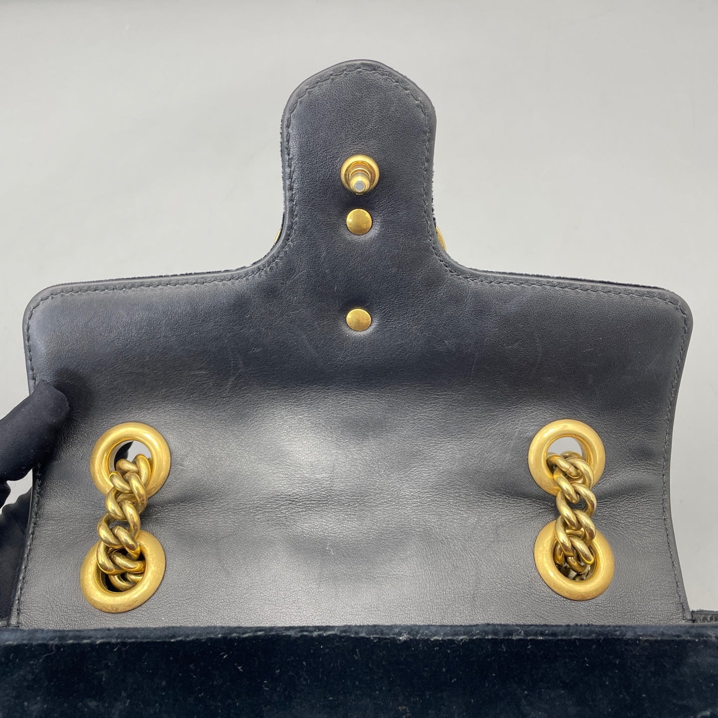 Gucci - GG Marmont Matelassé Mini Bag - Velvet - Black - (mini)