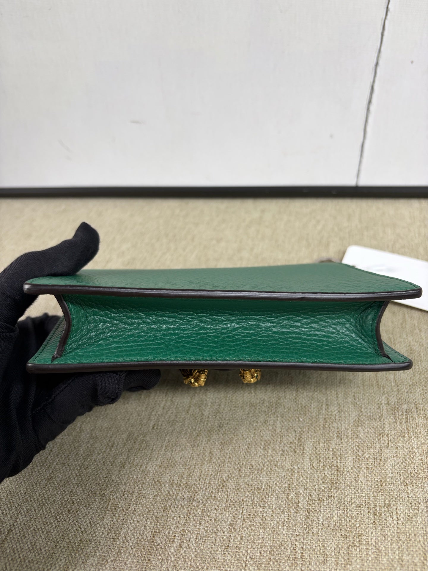Gucci - Dionysus Mini Chain Bag - Textured leather - Emerald Green with Gold-Tone Hardware - (mini)