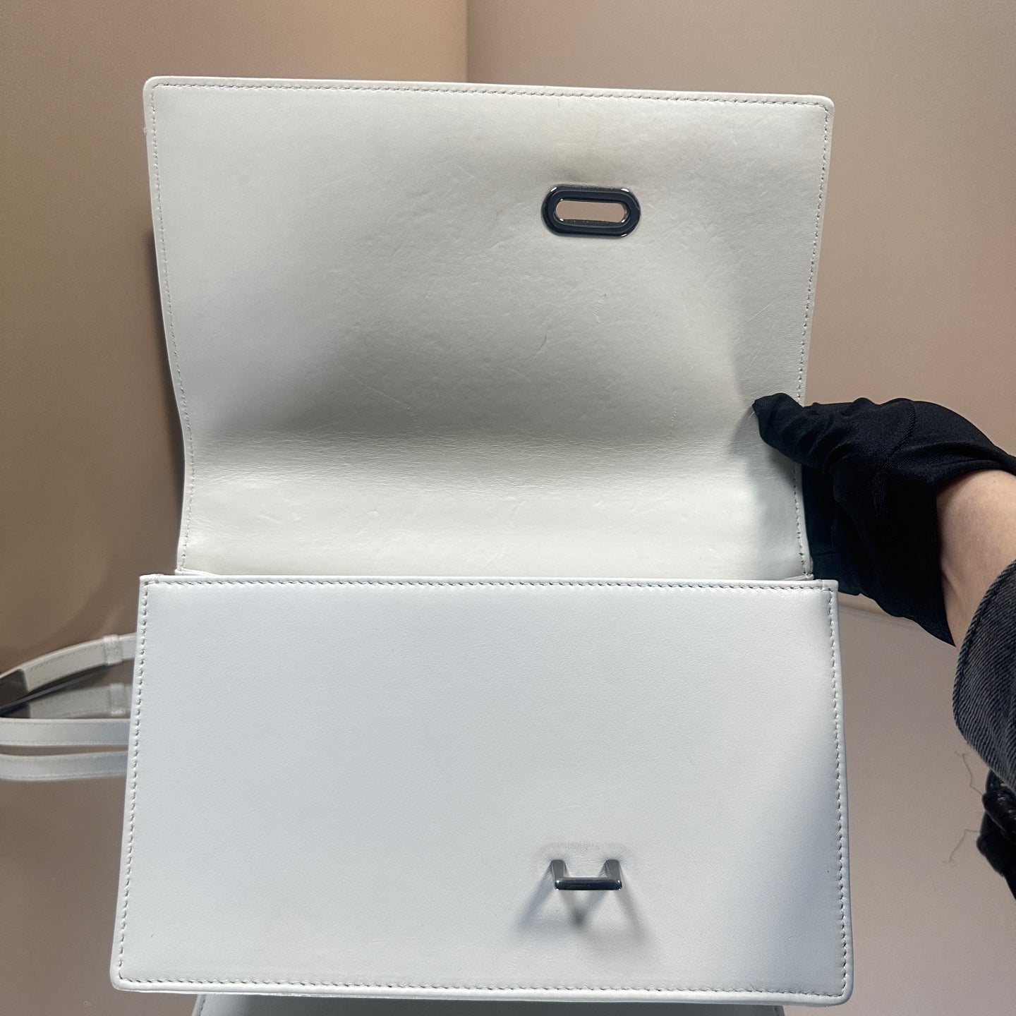 Dior - Montaigne 30 - Leather - White with Black Hardware - (medium)