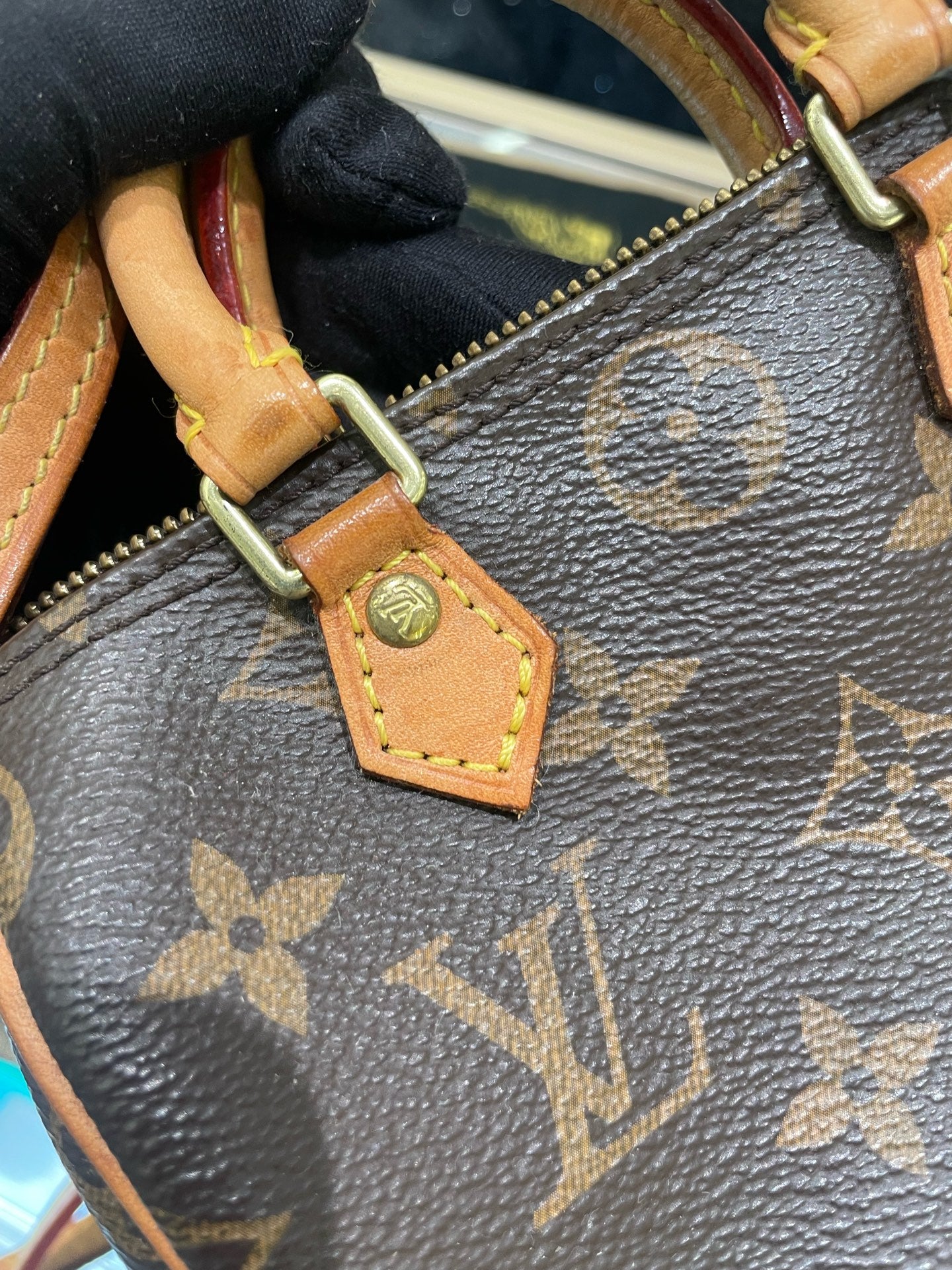 Louis Vuitton - Speedy Nano - Monogram coated canvas with natural cowhide leather trim - Brown - (mini)