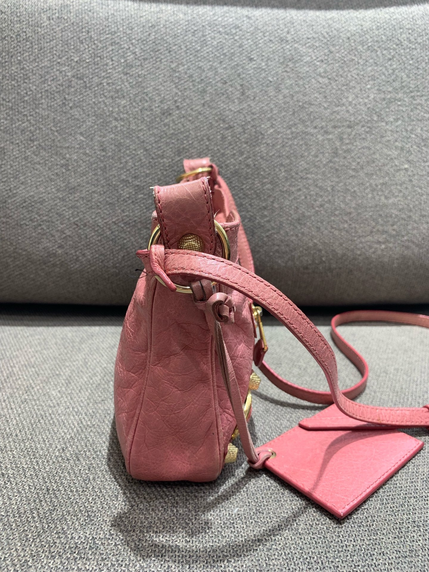 Balenciaga - City Mini - Distressed lambskin leather - Pink - (mini)