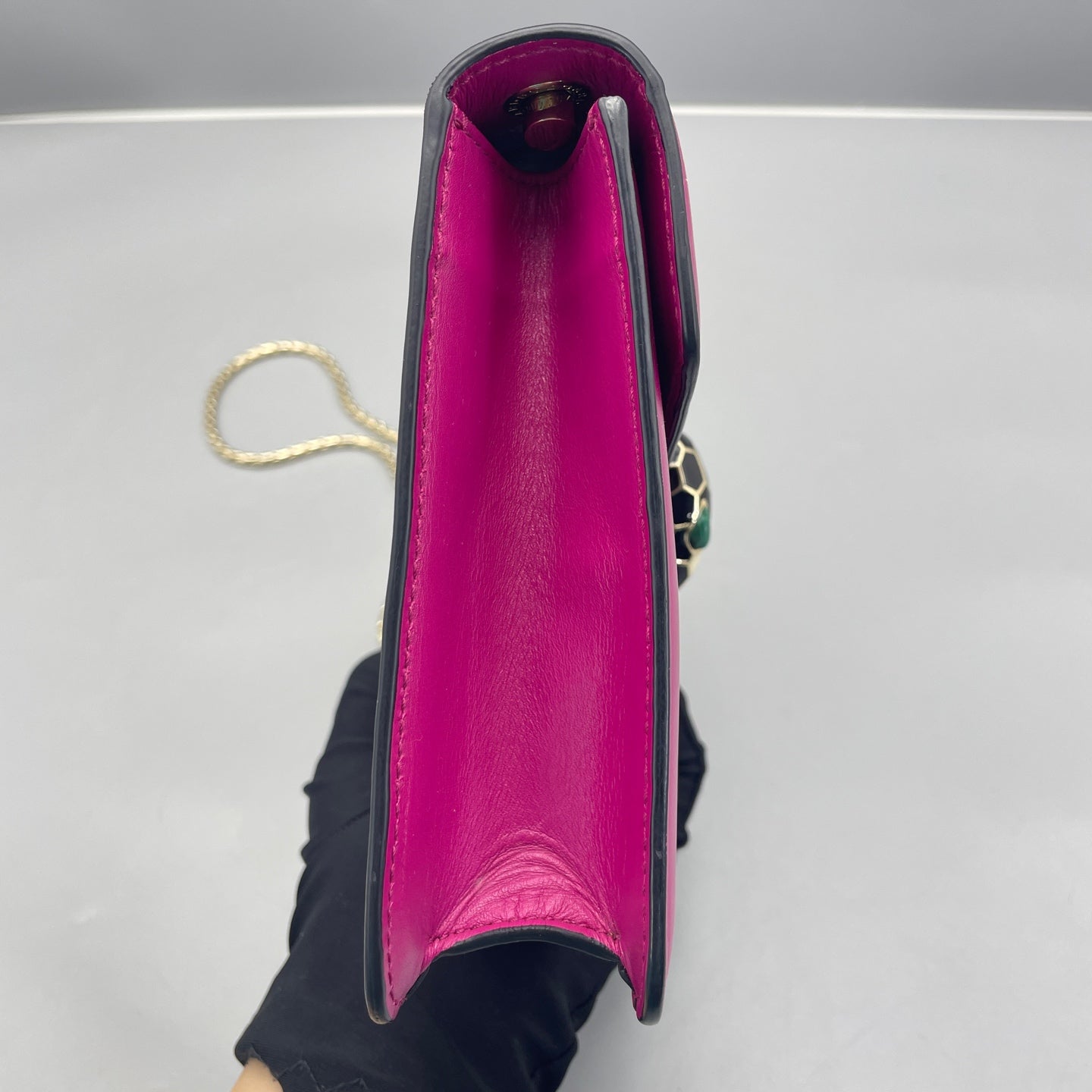 Bvlgari - Serpenti Forever Flap Cover Bag - Leather - Pink - (Small)