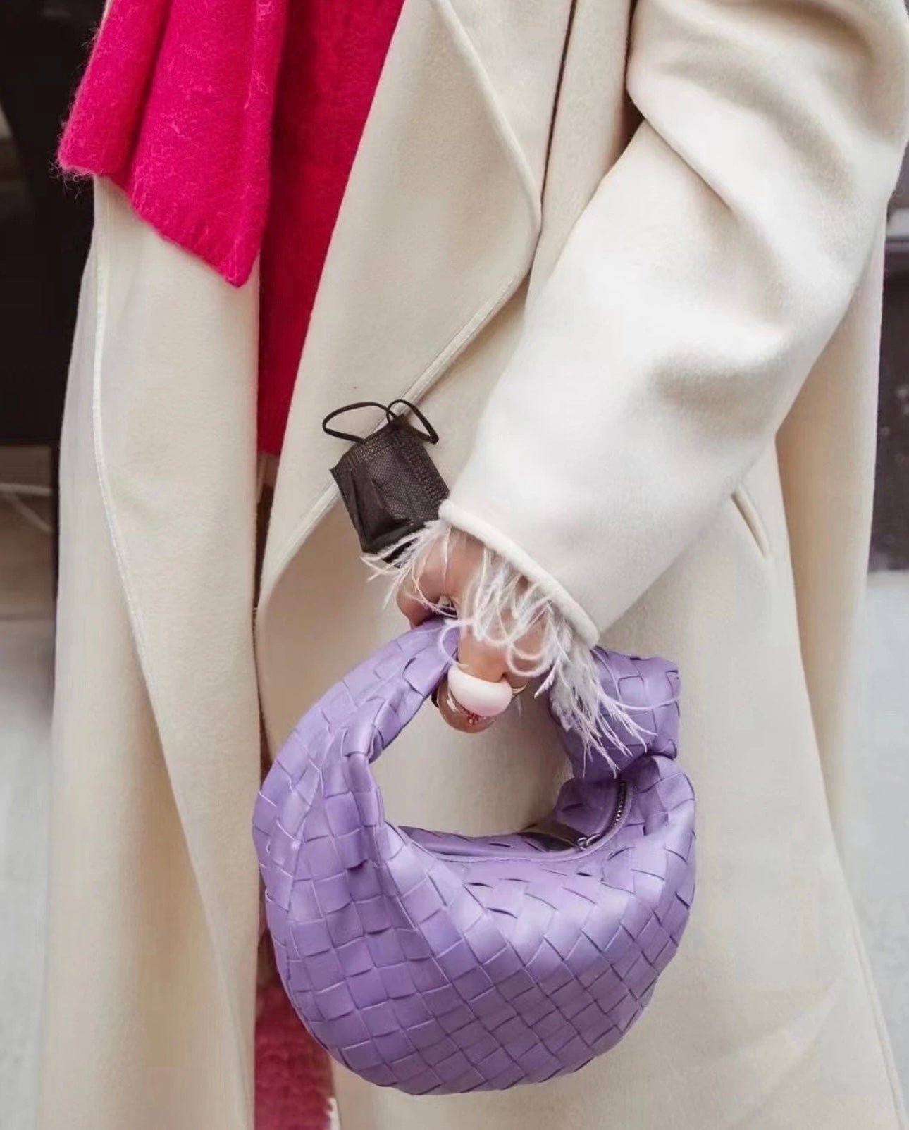 Bottega Veneta - Mini Jodie (Style Code: 651876VCPP54214) - Leather - Purple - (mini)